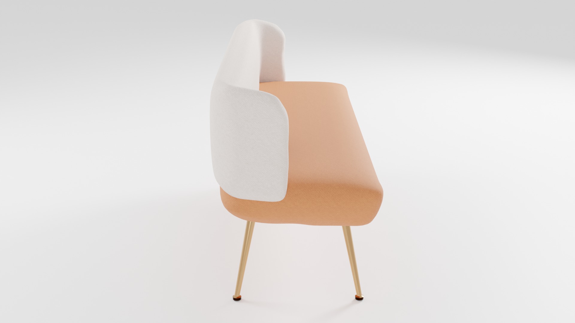 Compact sofa in Scandinavian style 3D model_1