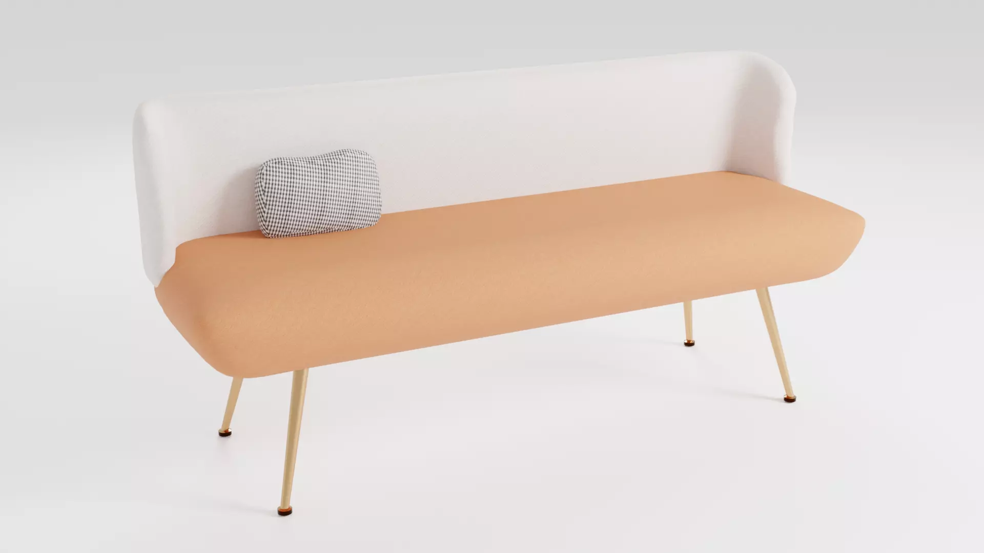 Compact sofa in Scandinavian style 3D model_0