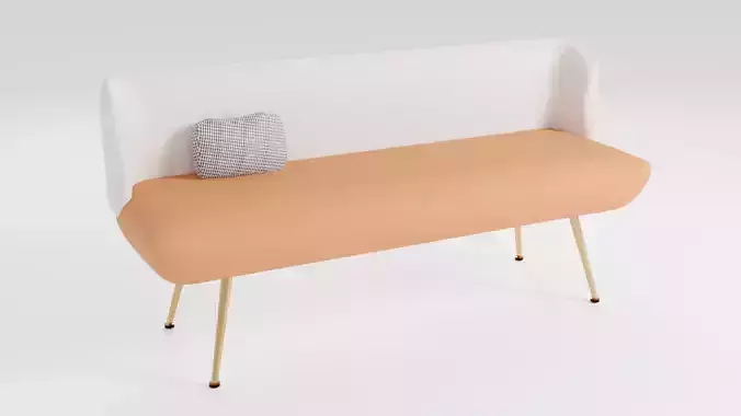 Compact sofa in Scandinavian style