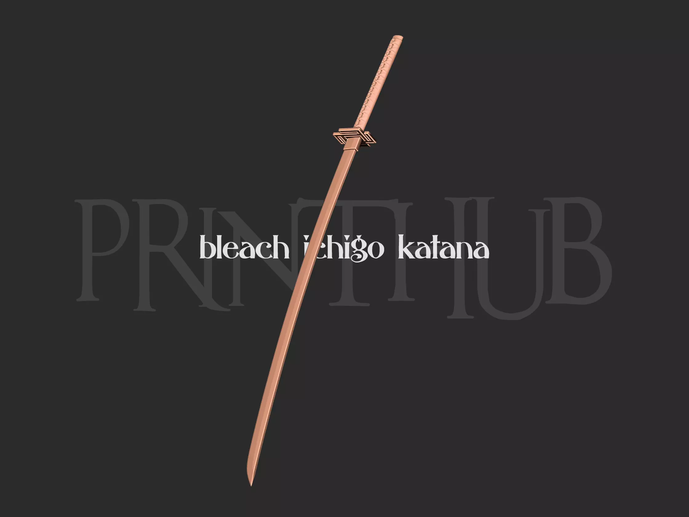 Bleach ichigo katana 3D print model