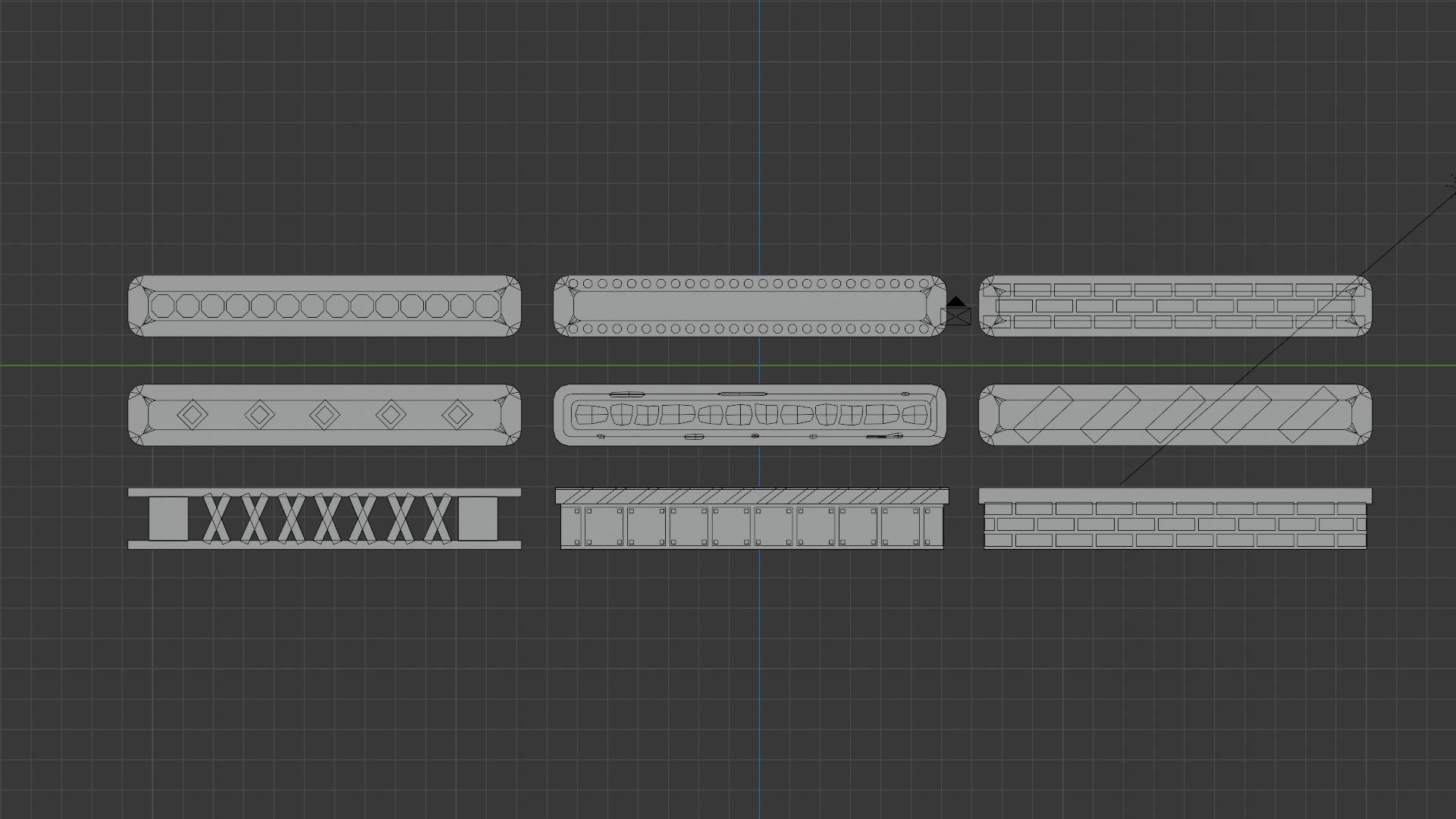 Platform Game Assets Low-poly 3D model_2