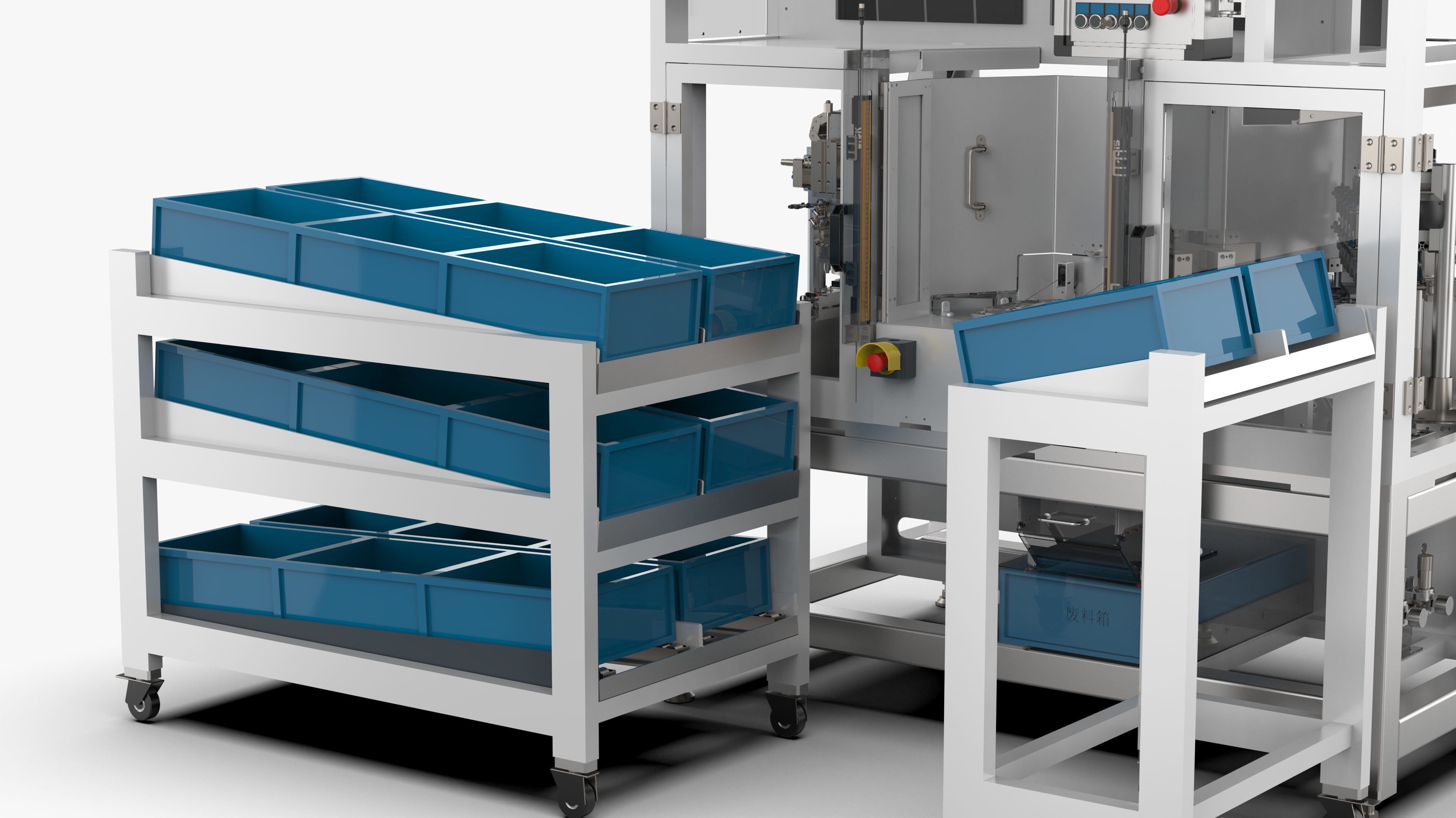 Automatic Small Motor Gearbox Assembly Machine 3D model_16