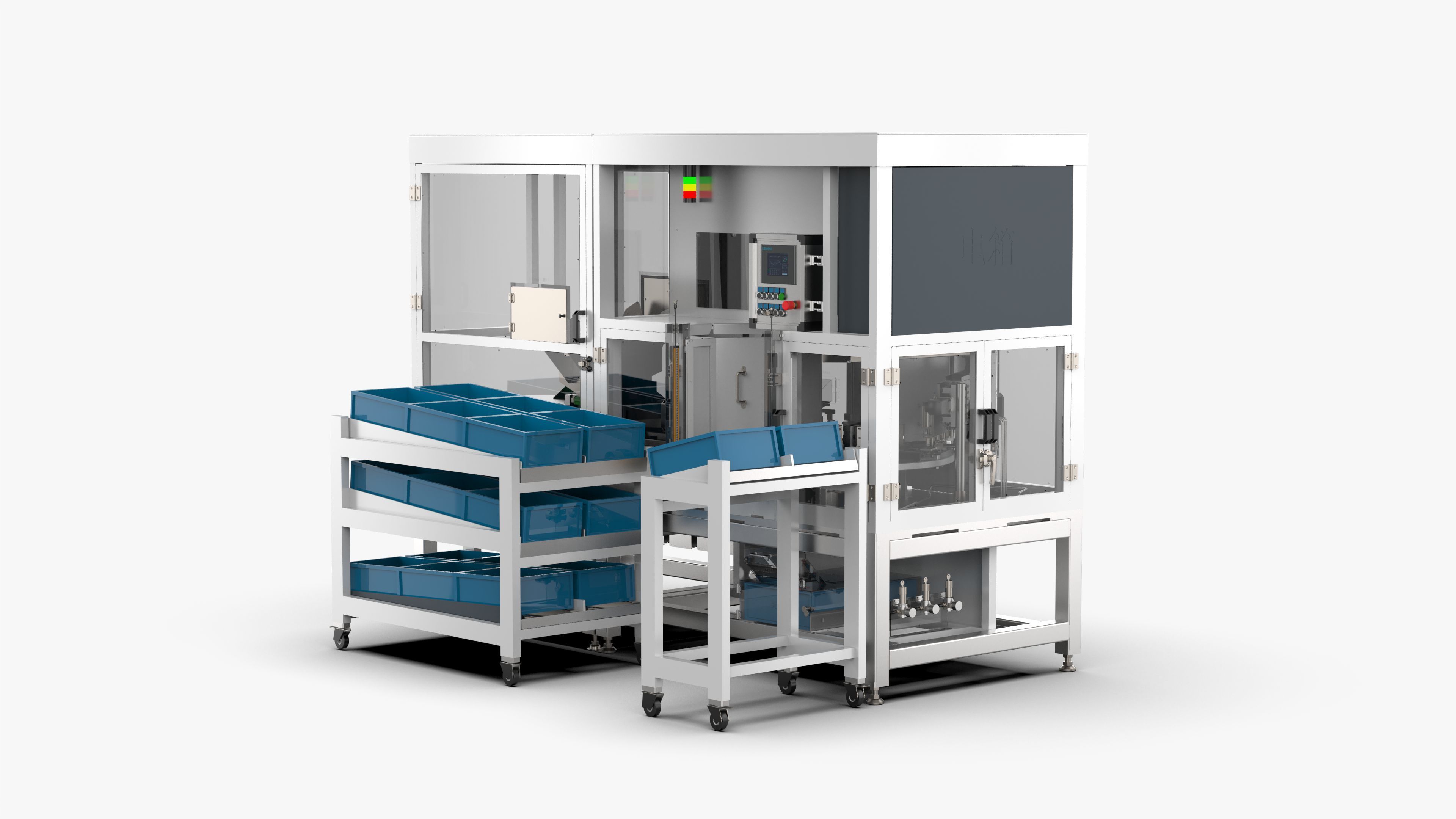 Automatic Small Motor Gearbox Assembly Machine 3D model_4