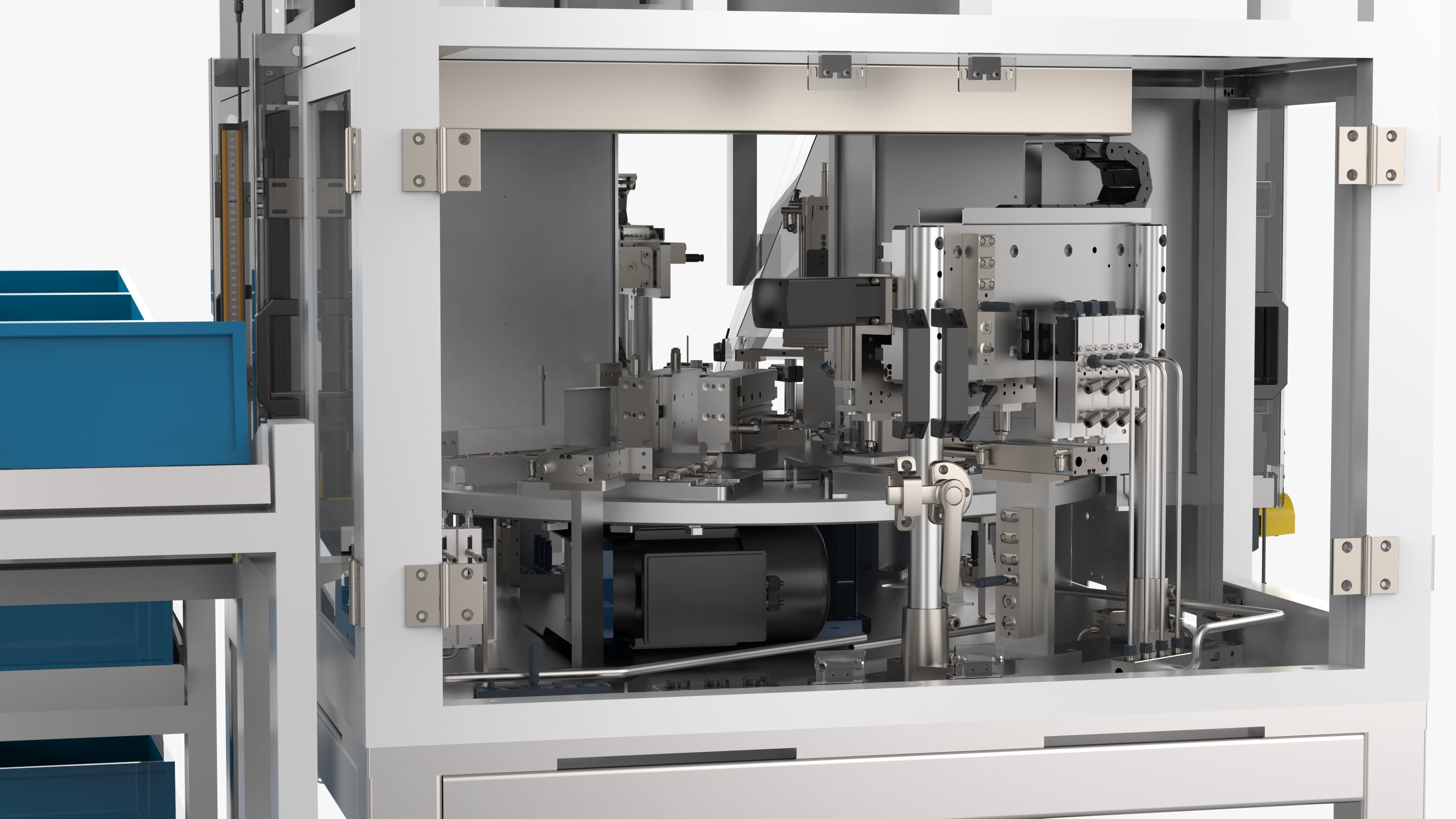 Automatic Small Motor Gearbox Assembly Machine 3D model_15