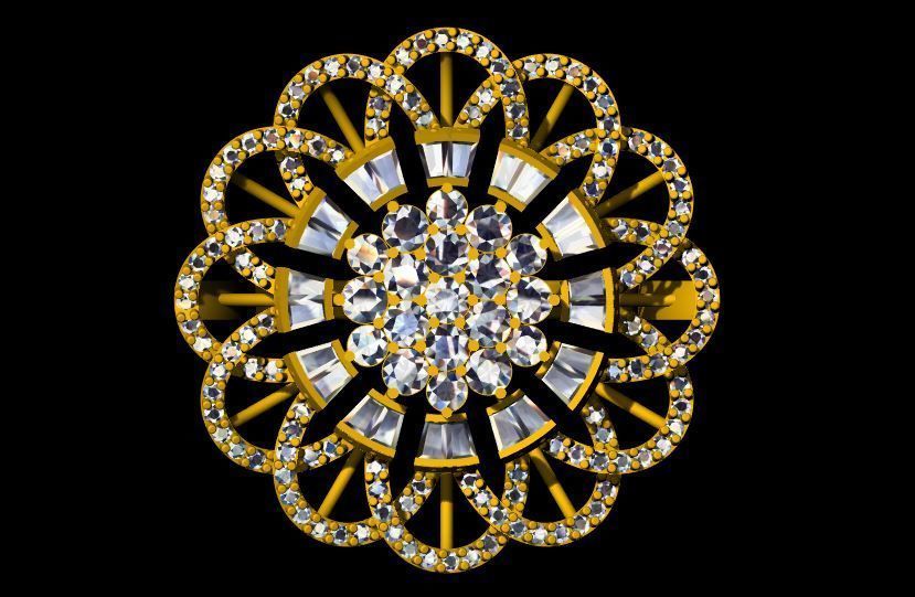 Cocktail Ring 3dm file 3D print model_7