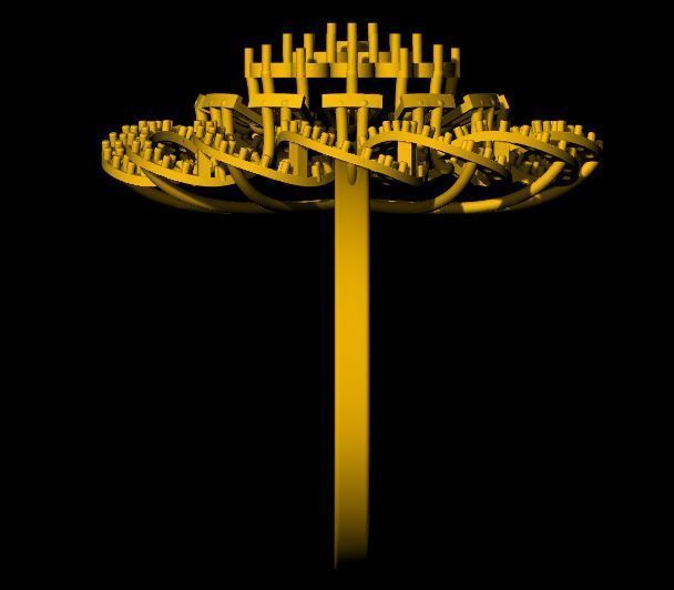 Cocktail Ring 3dm file 3D print model_6