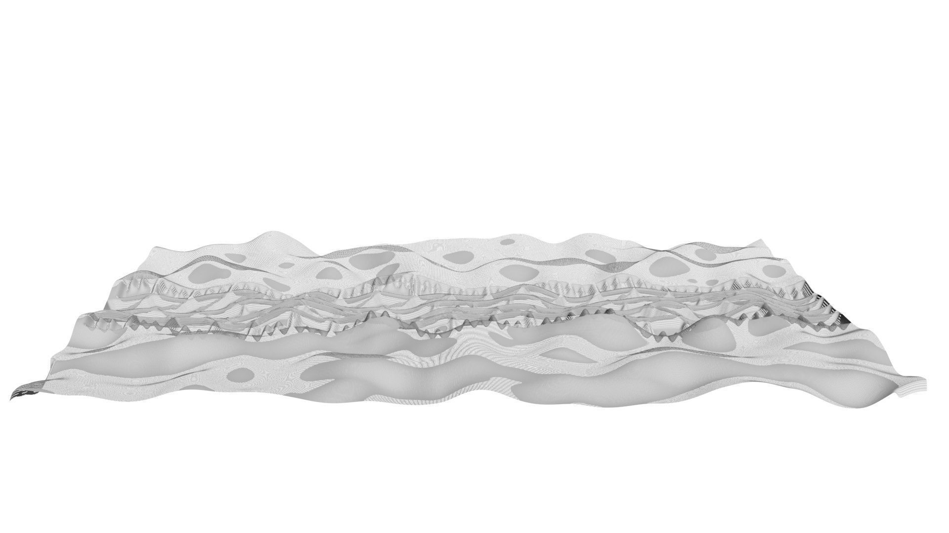 Car Track On The Snow 3D model_4