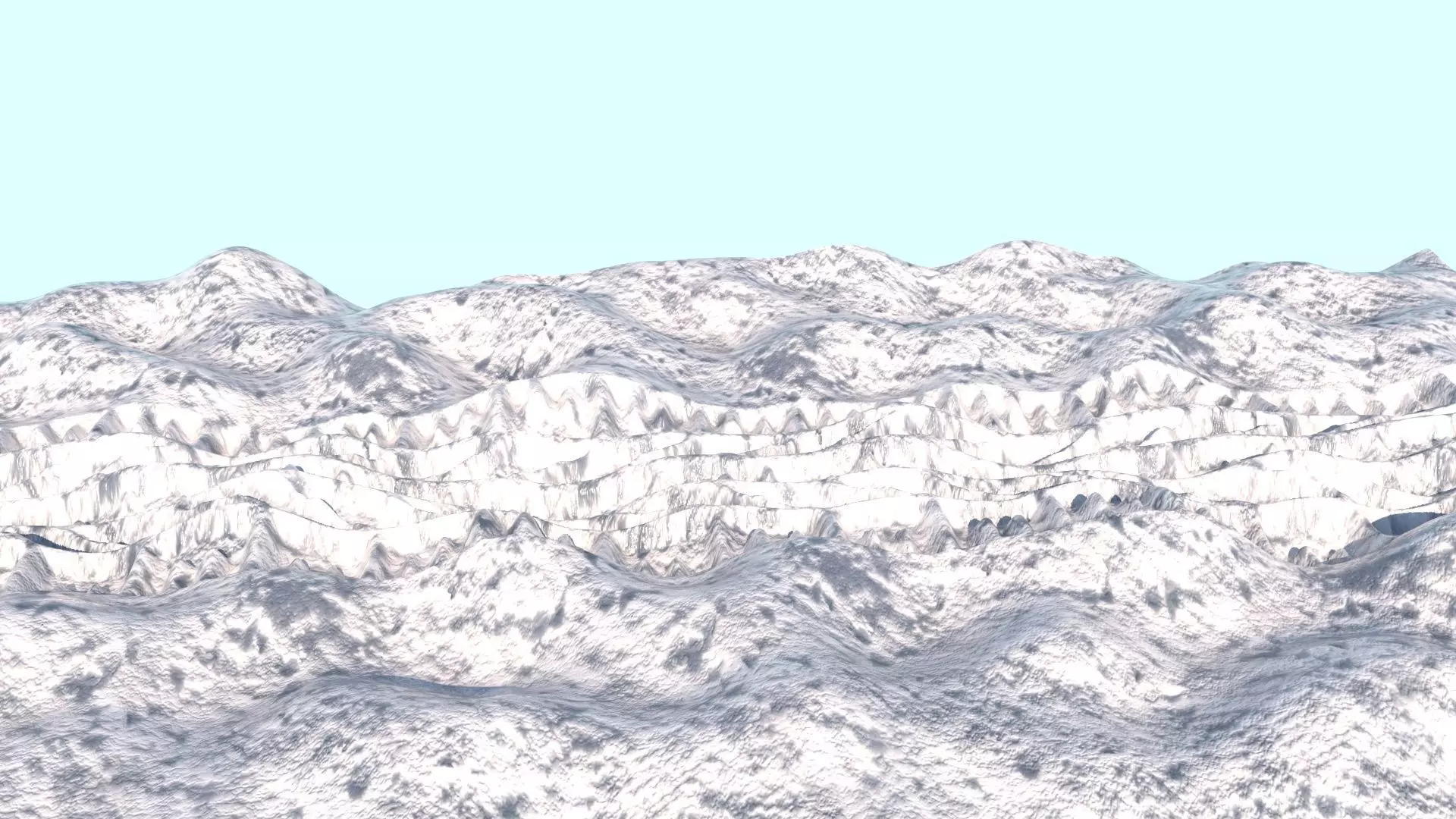 Car Track On The Snow 3D model_0