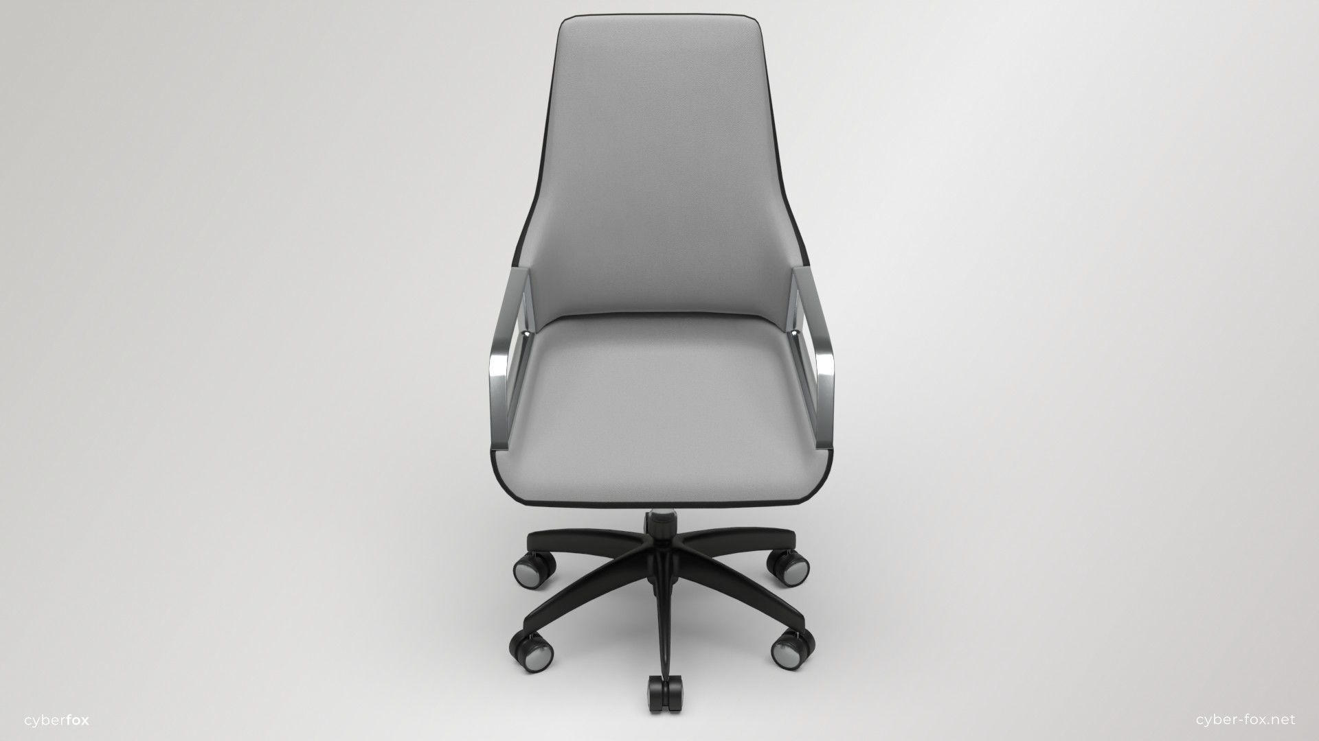 Modern Office Chair Low-poly 3D model_2