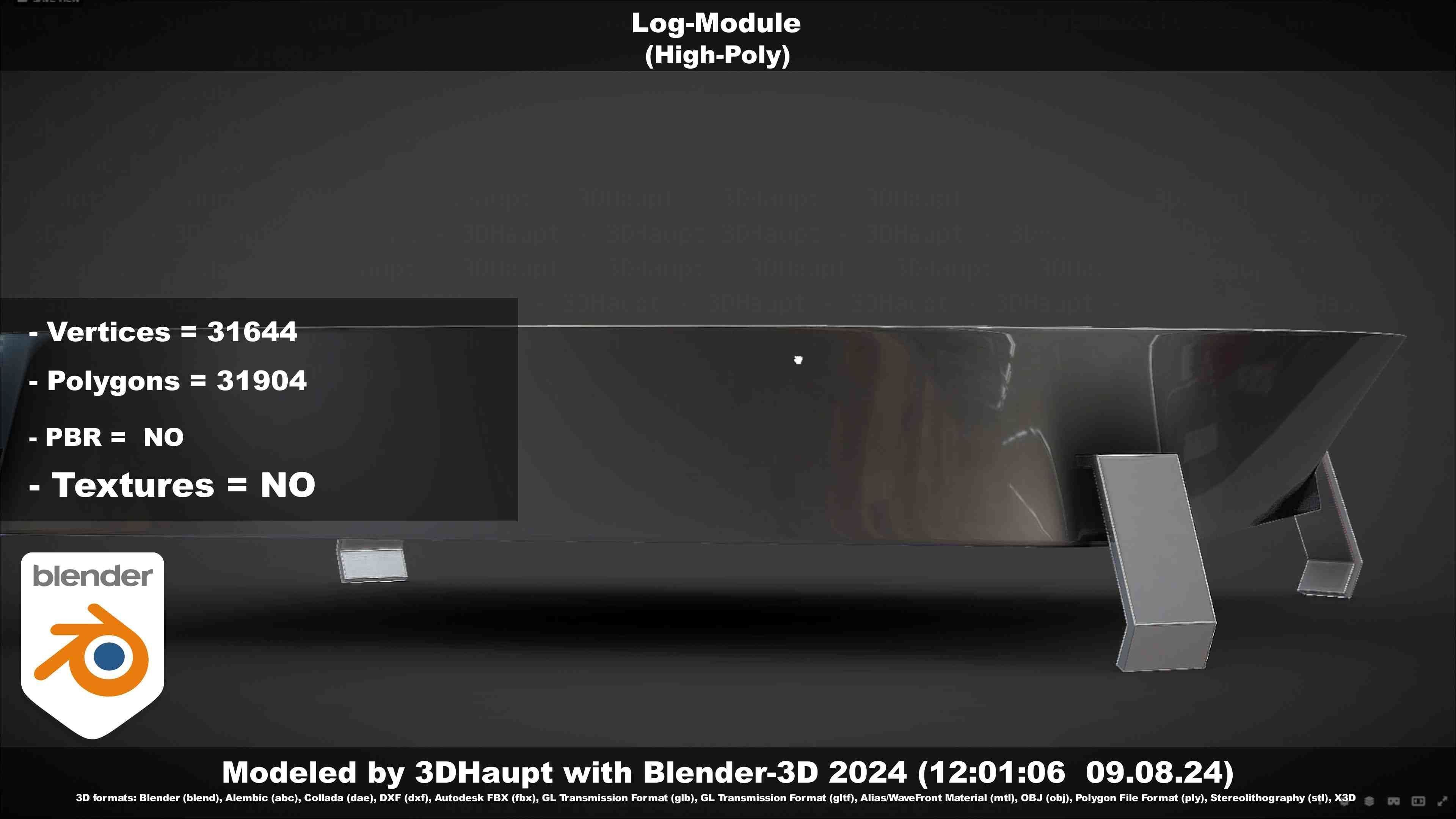 Log-Module 3D model_64