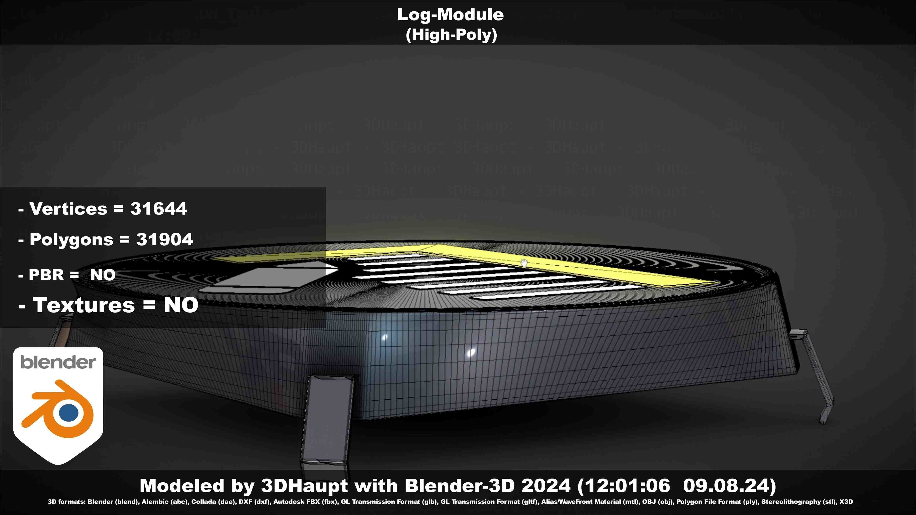 Log-Module 3D model_80