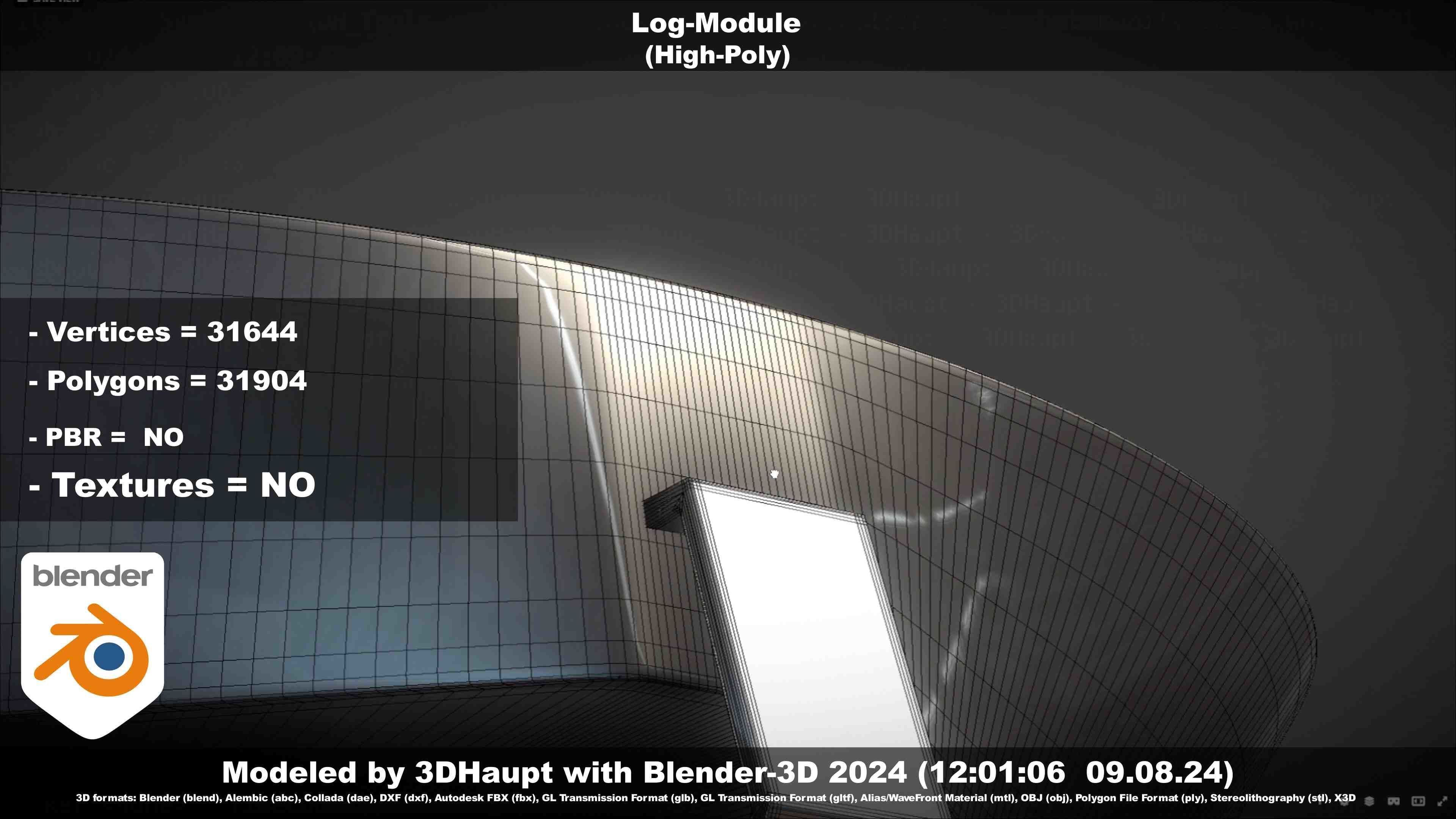 Log-Module 3D model_78