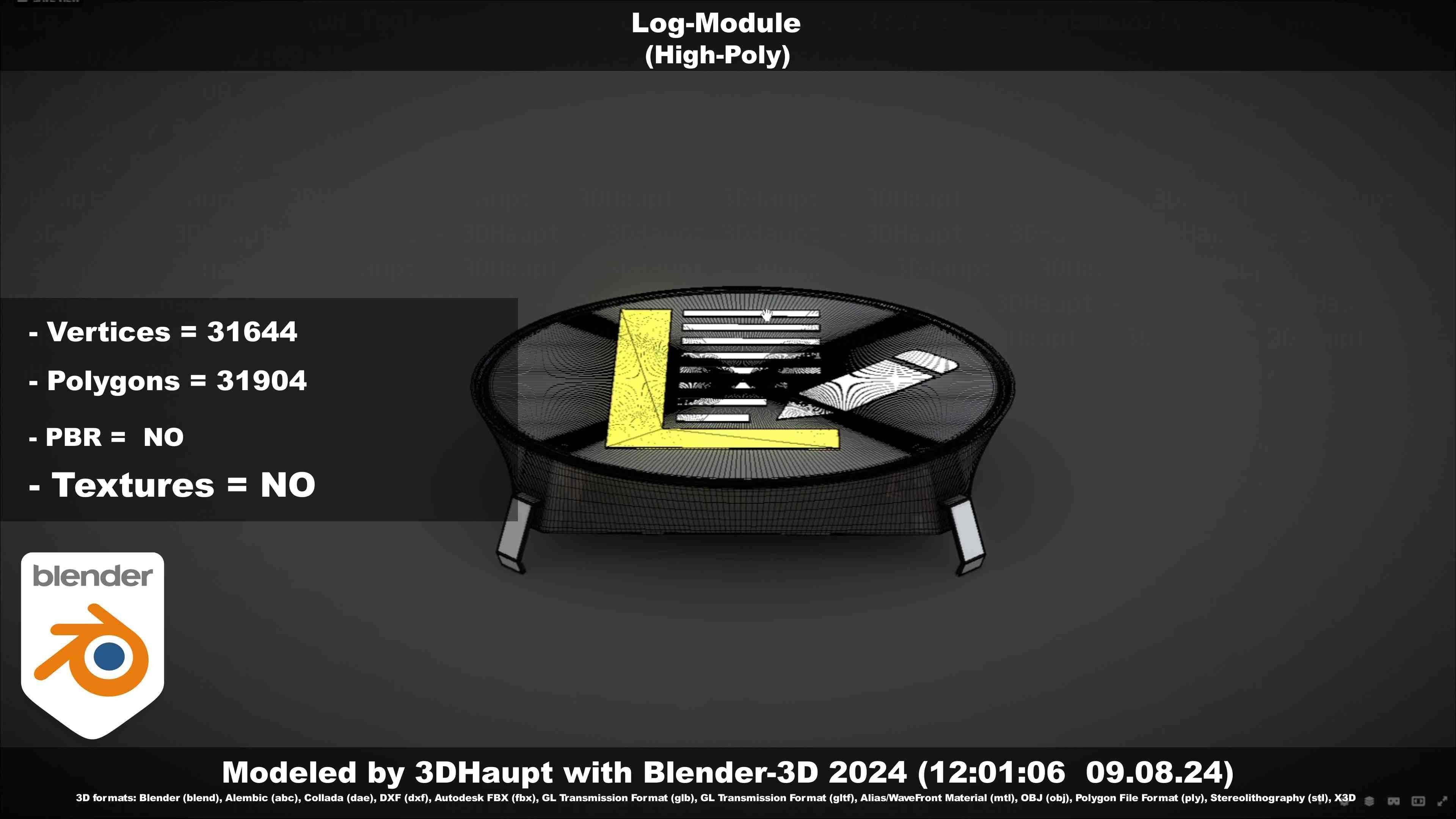 Log-Module 3D model_71