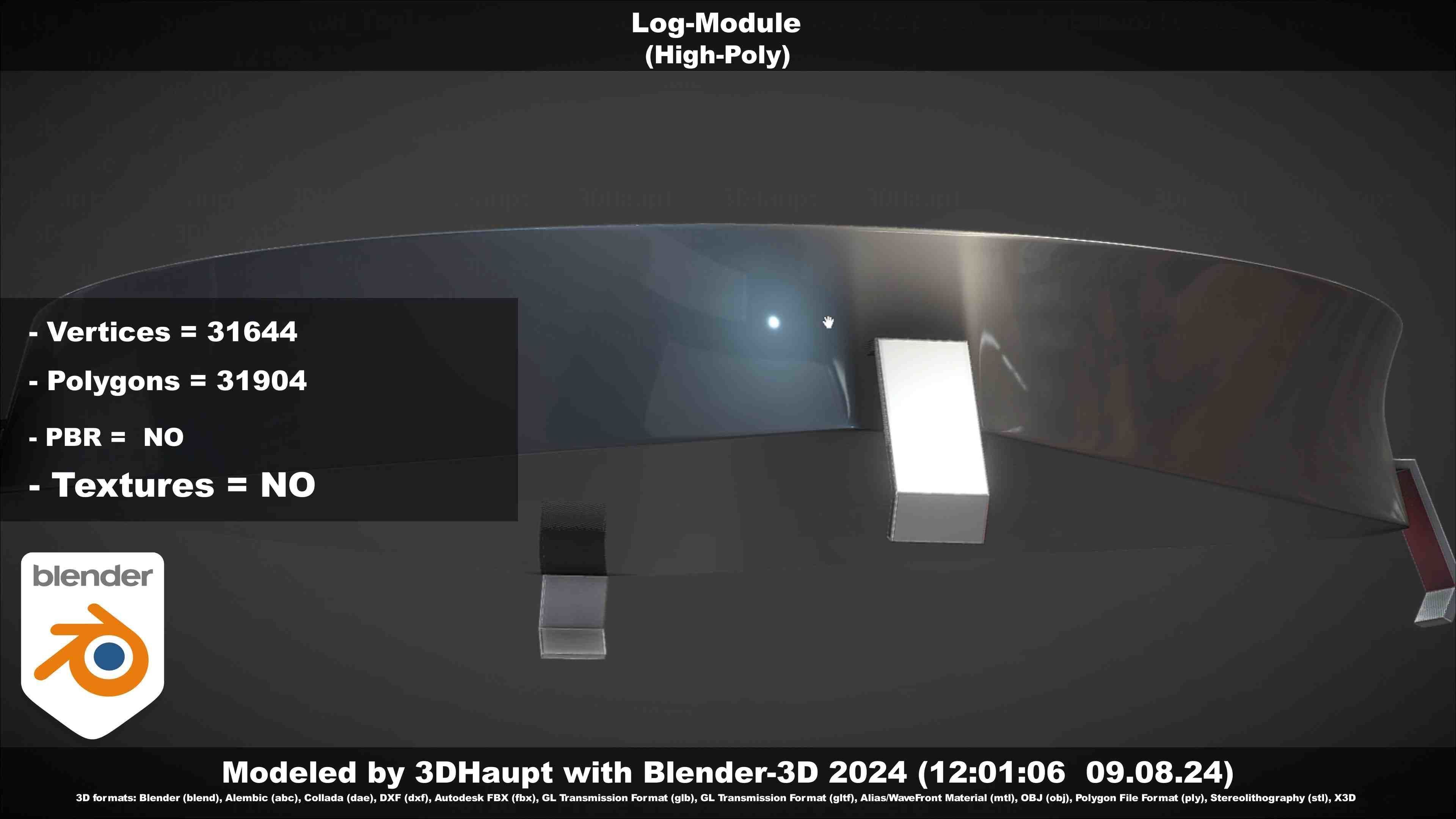 Log-Module 3D model_61