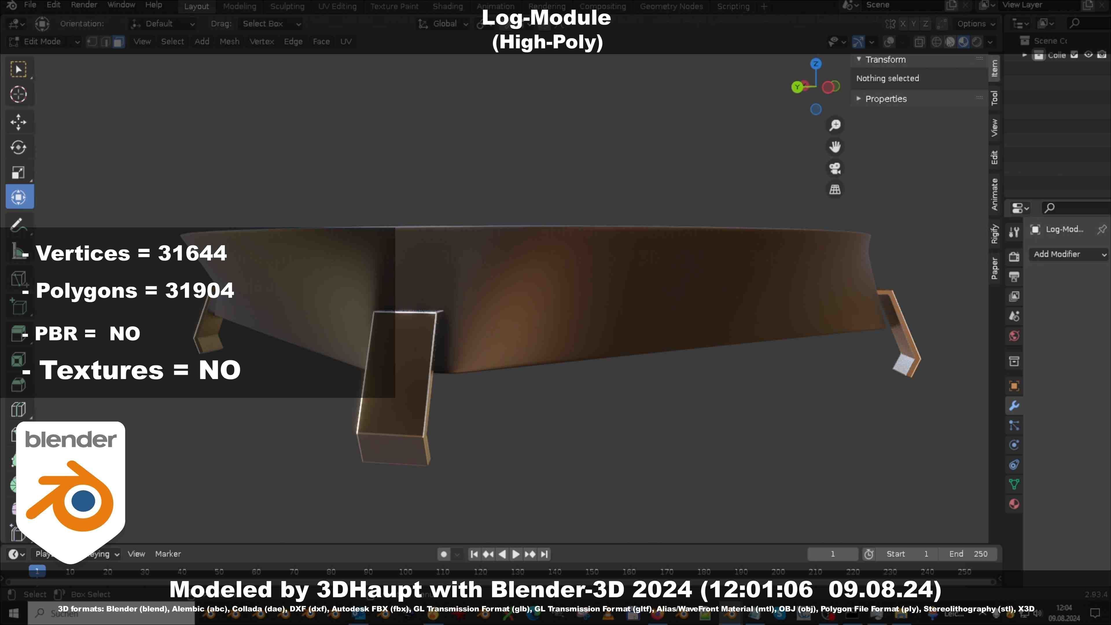 Log-Module 3D model_73