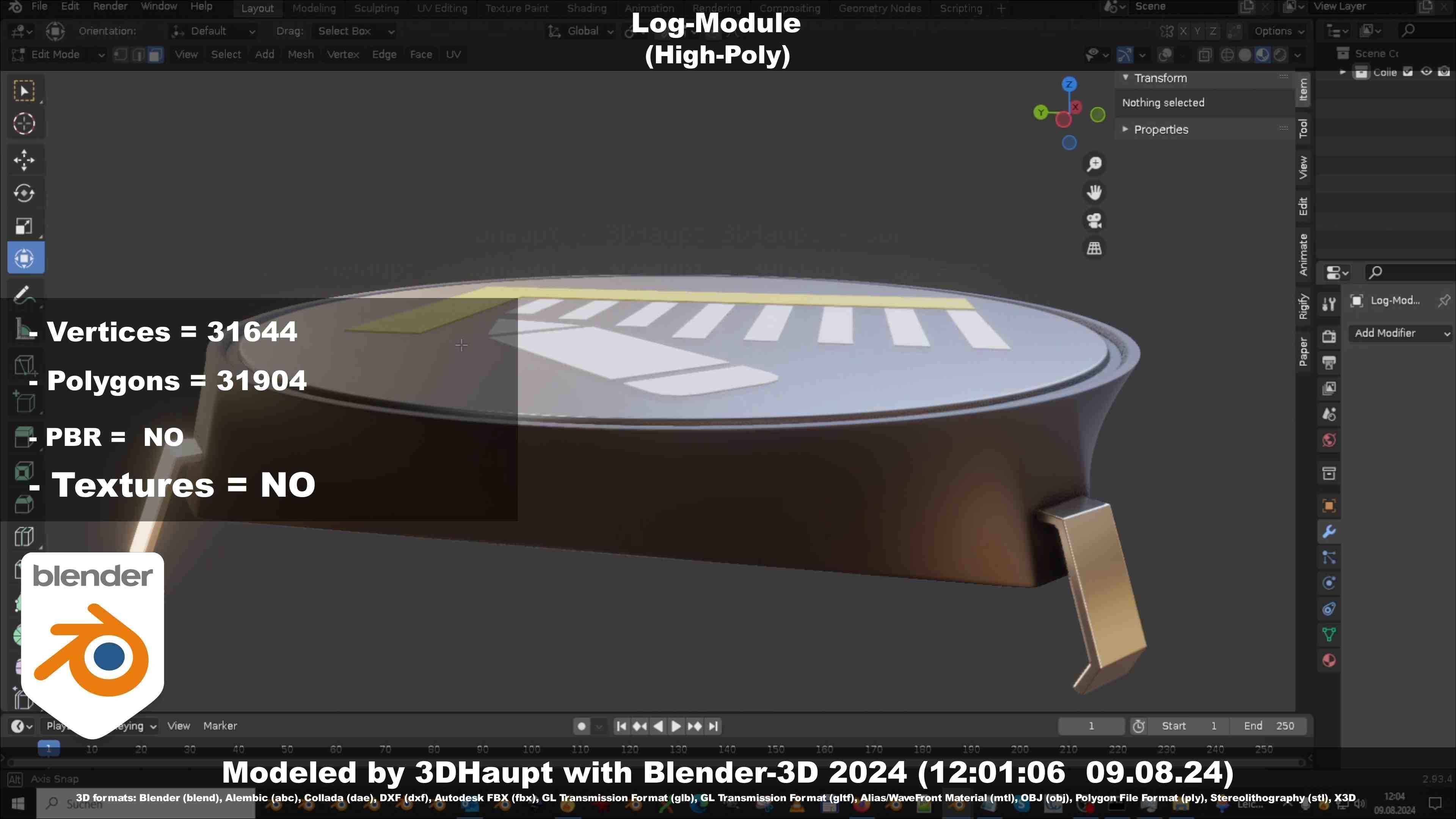 Log-Module 3D model_62