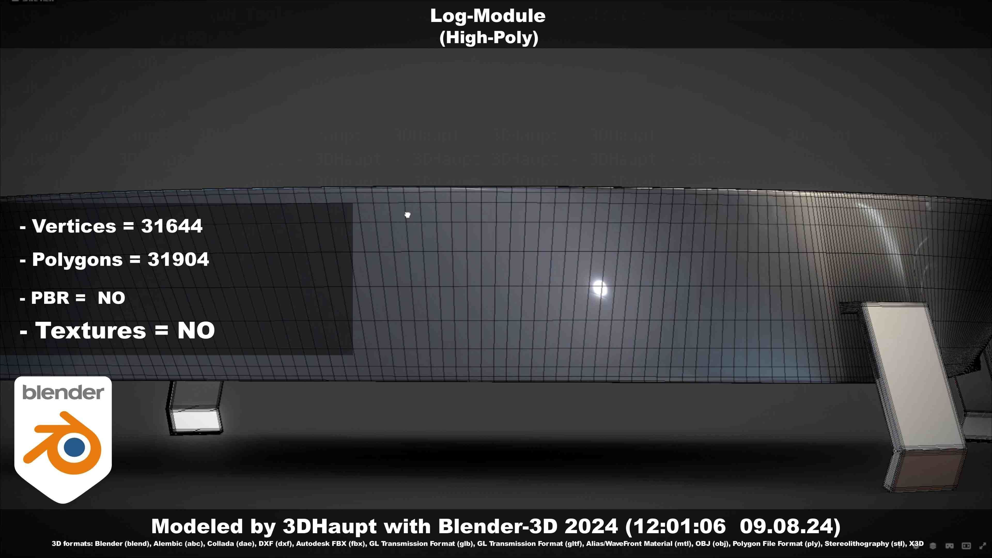 Log-Module 3D model_74