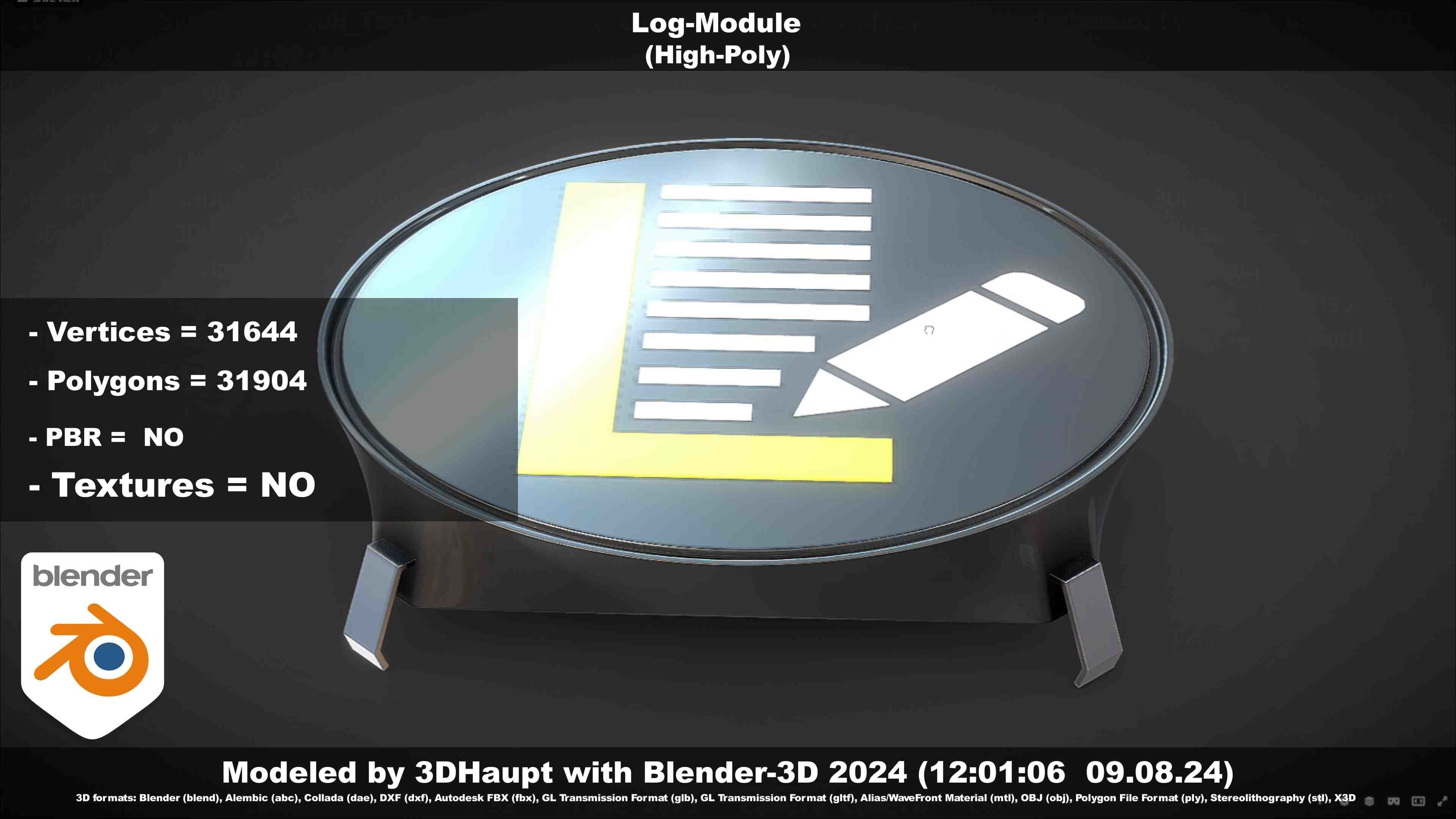 Log-Module 3D model_59