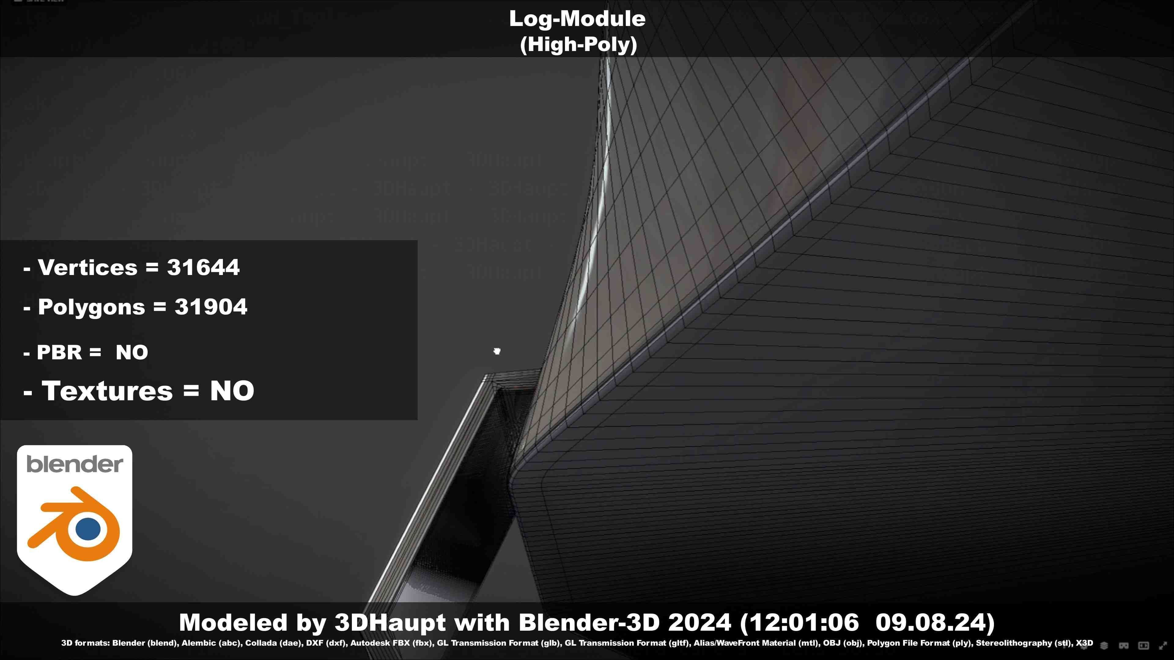 Log-Module 3D model_77