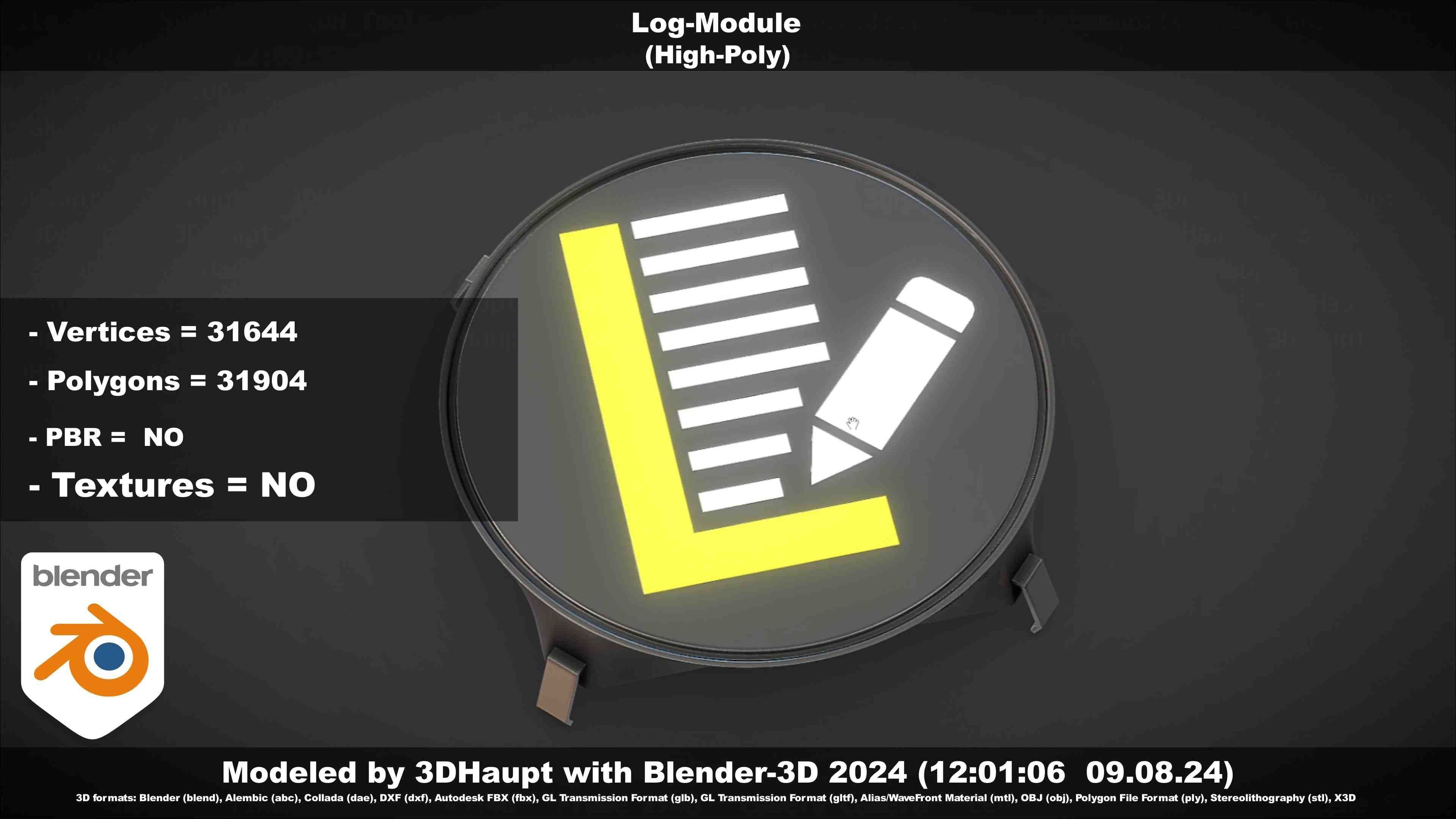 Log-Module 3D model_69