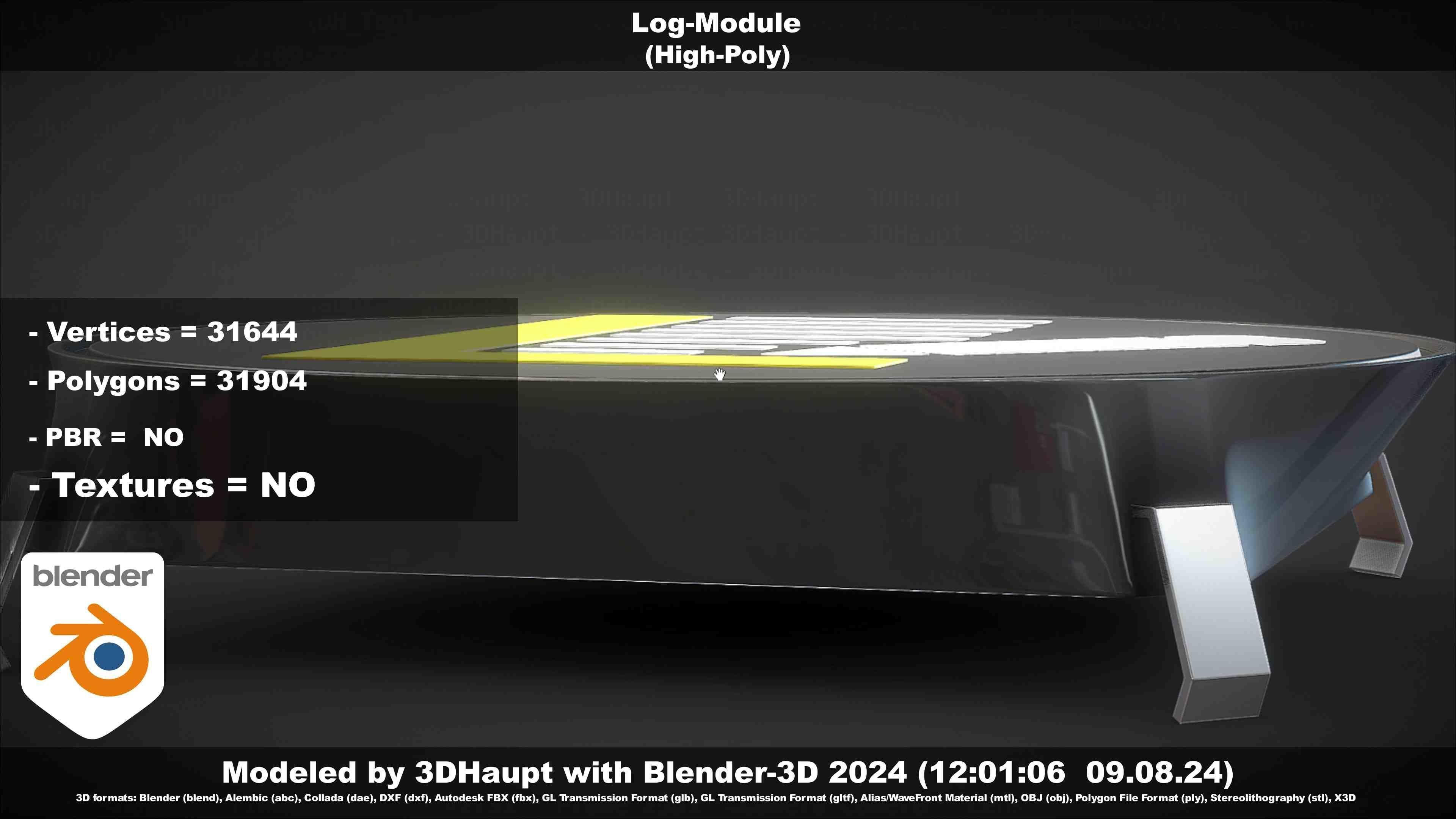 Log-Module 3D model_66