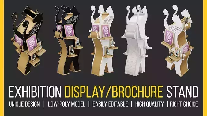 Exhibition Display Stand - Unique Cat-Shaped Design