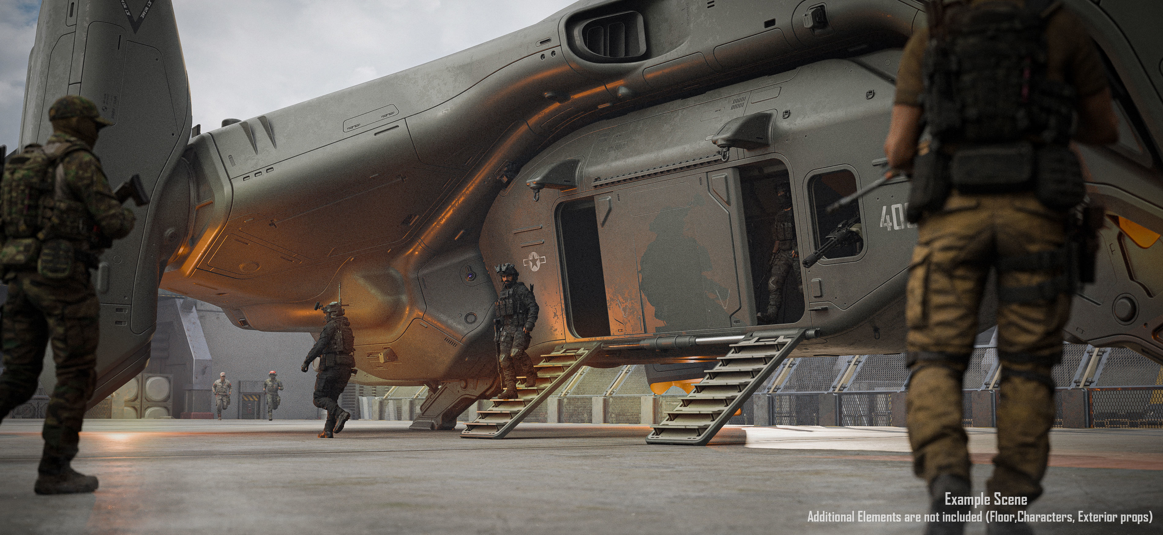 Dropship Concept 3D model_14