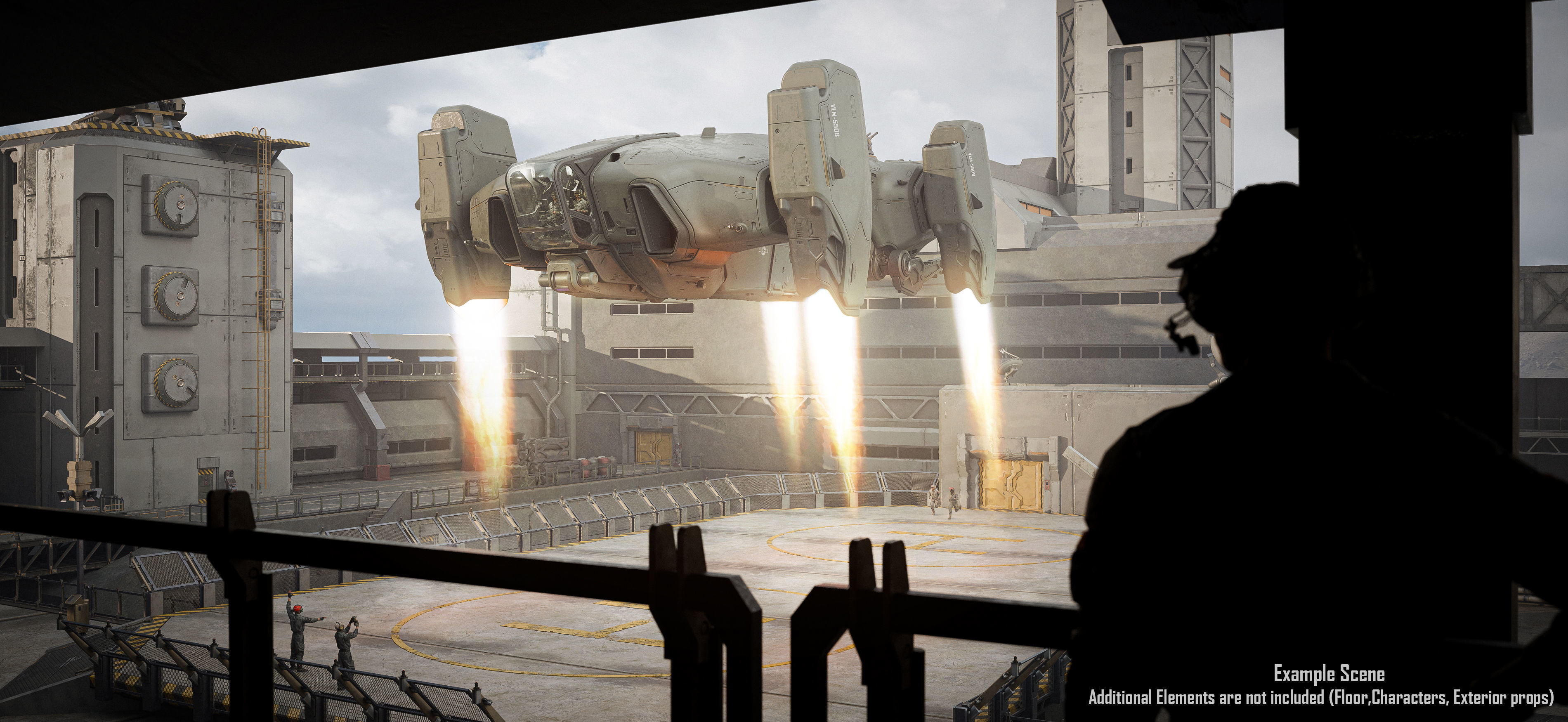 Dropship Concept 3D model_11