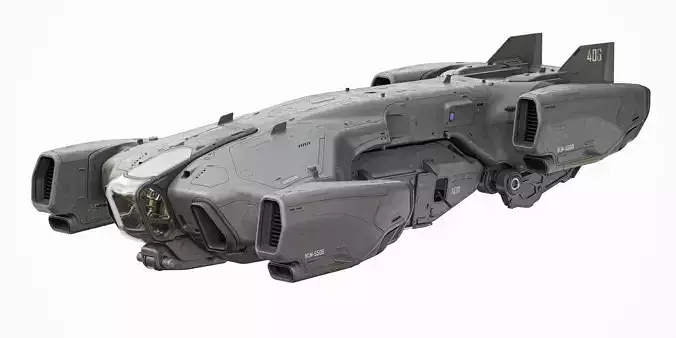 Dropship Concept 3D model