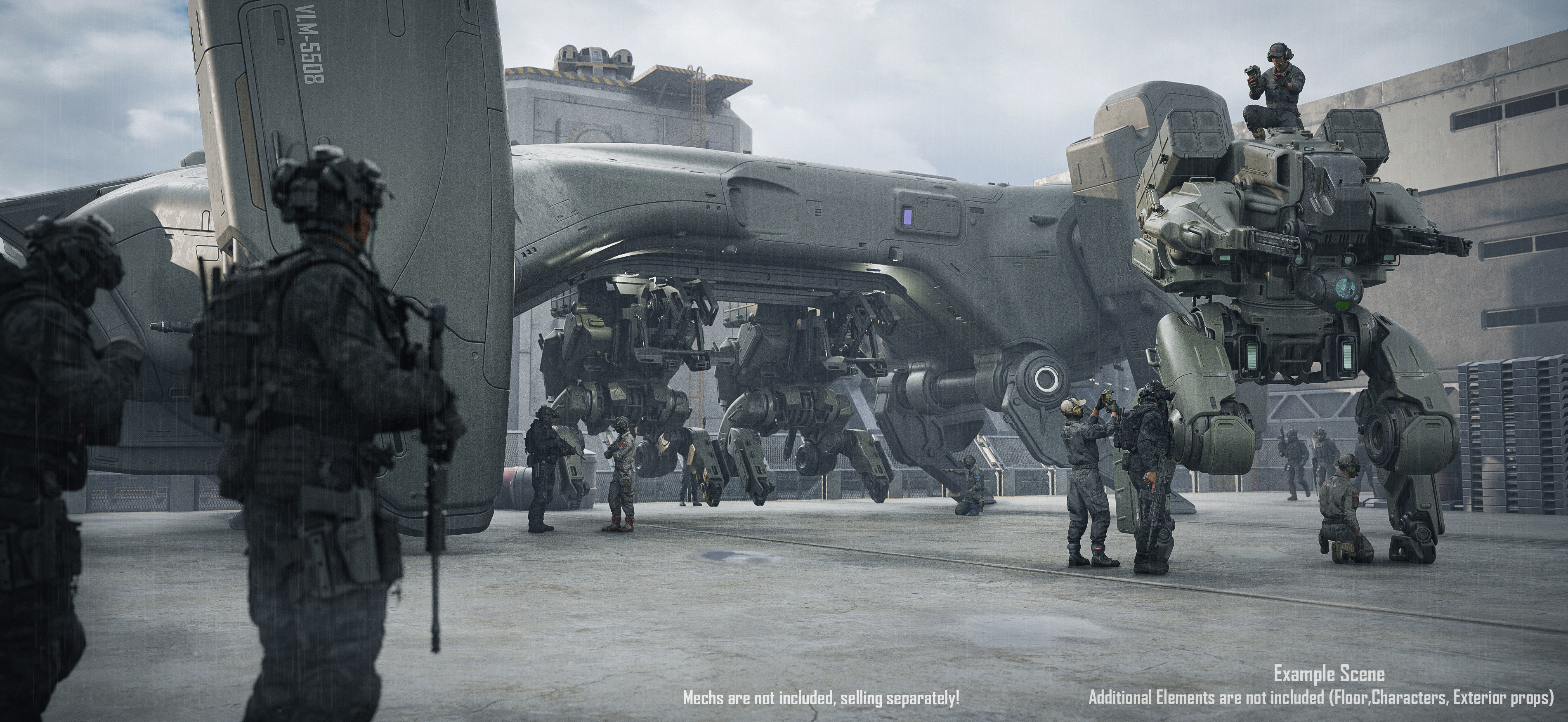 Dropship Concept 3D model_15