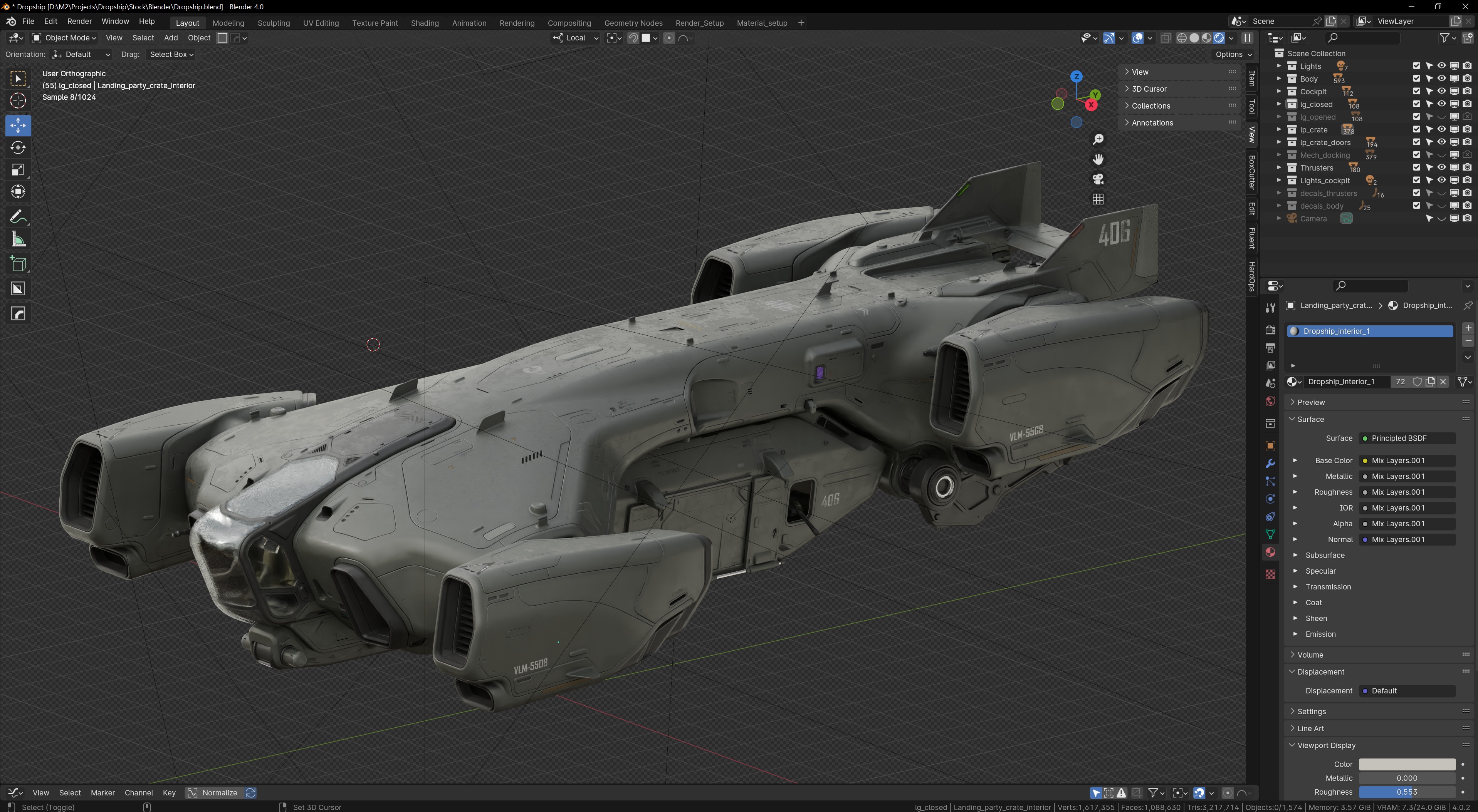 Dropship Concept 3D model_16