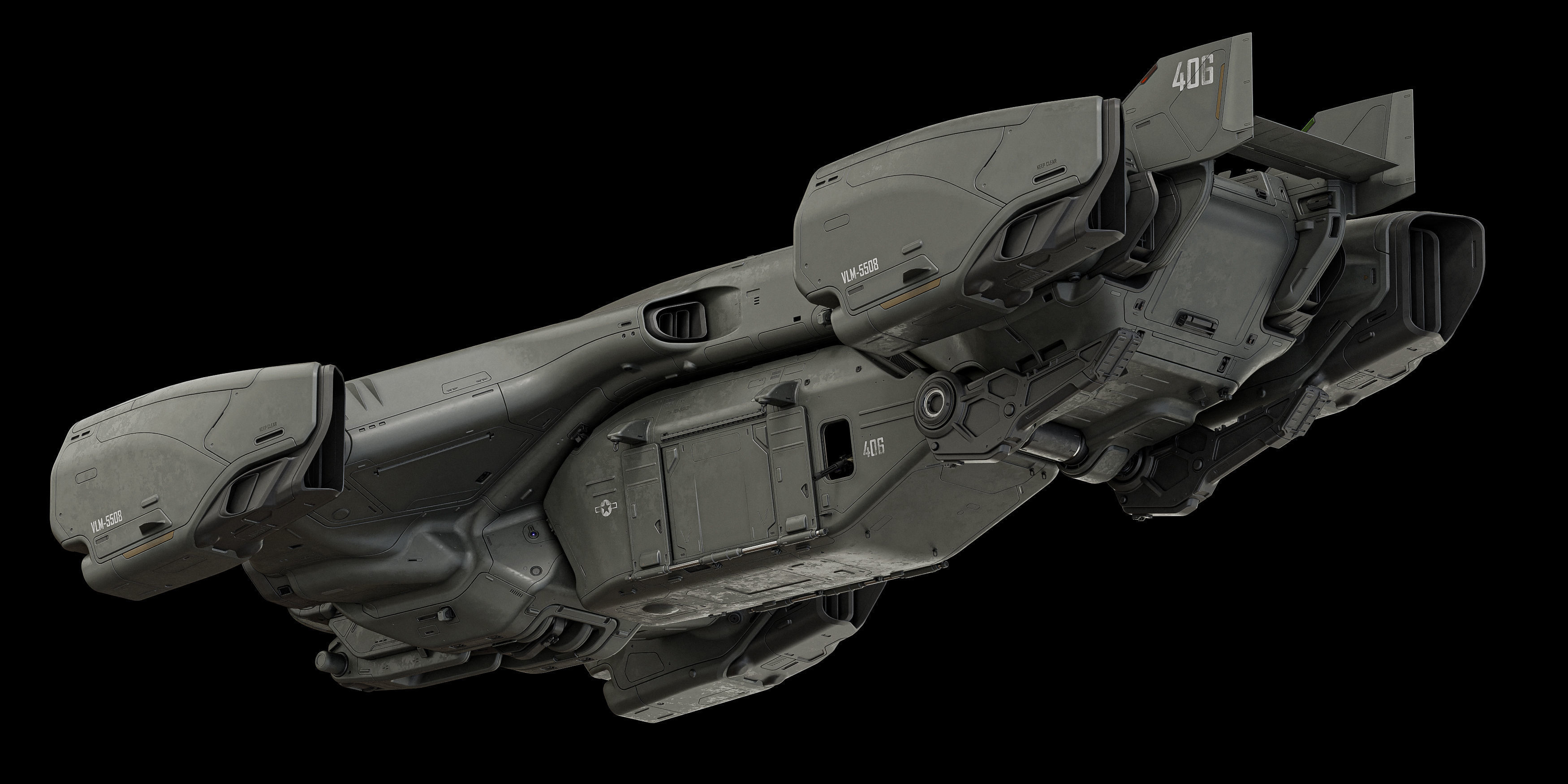 Dropship Concept 3D model_3