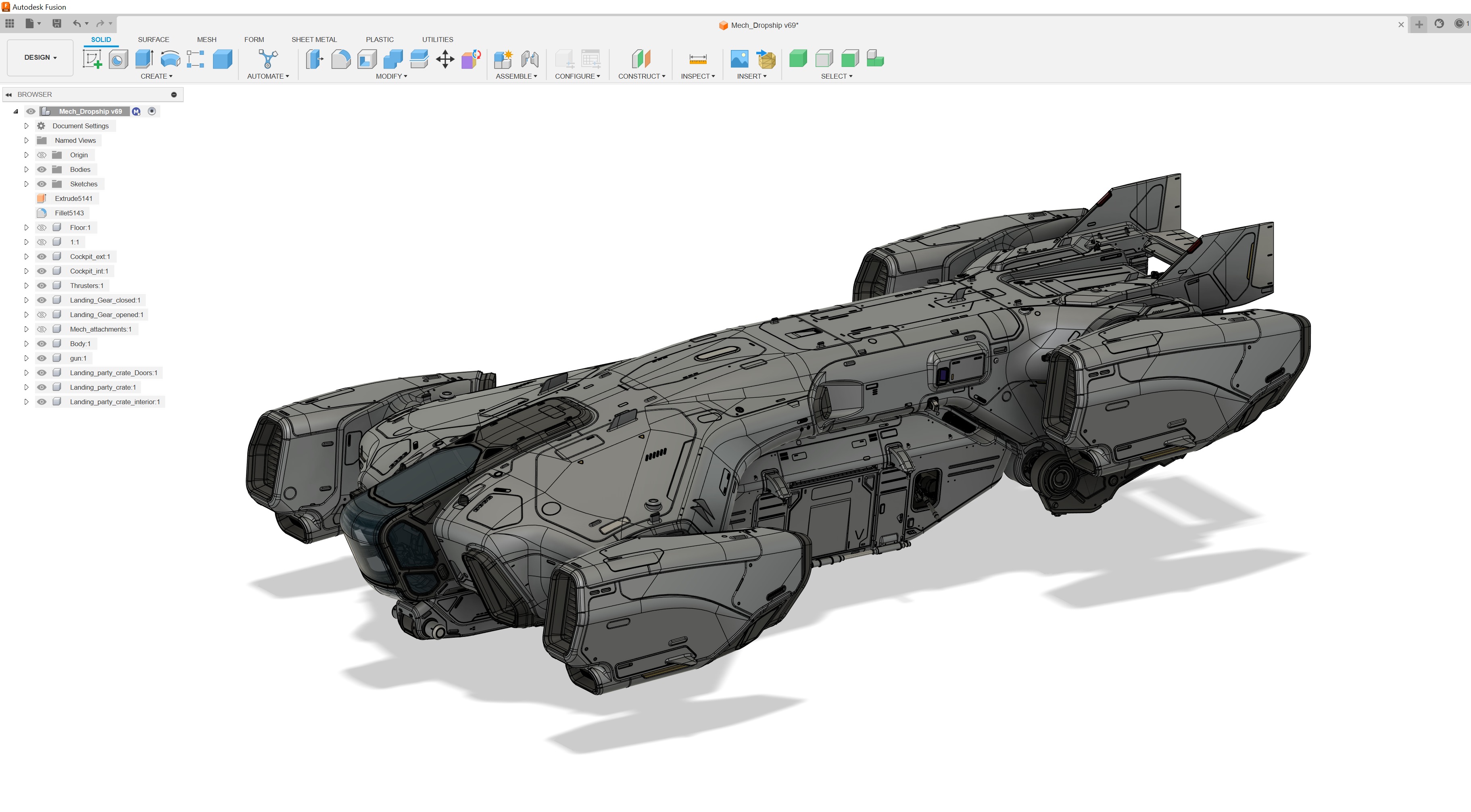 Dropship Concept 3D model_22