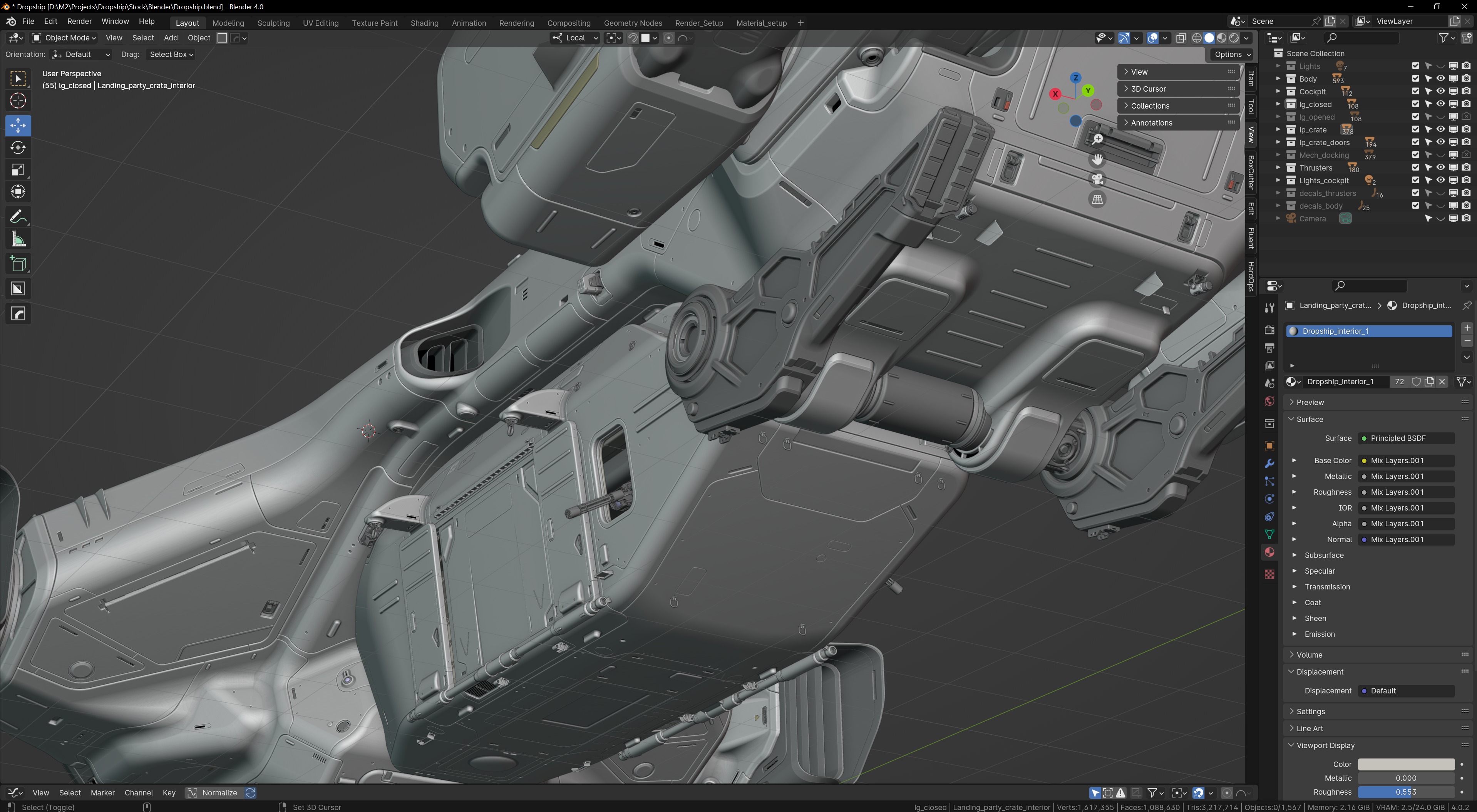 Dropship Concept 3D model_20
