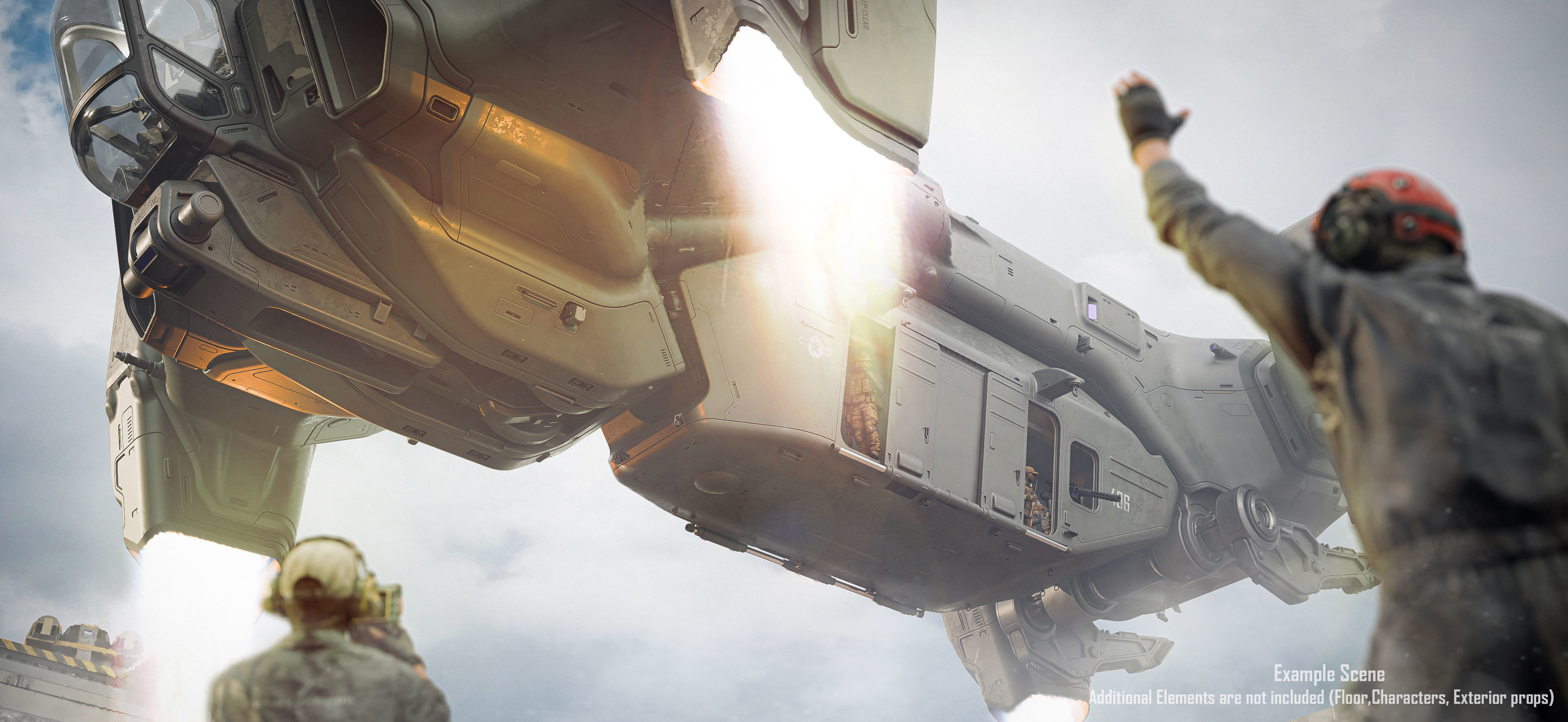 Dropship Concept 3D model_13