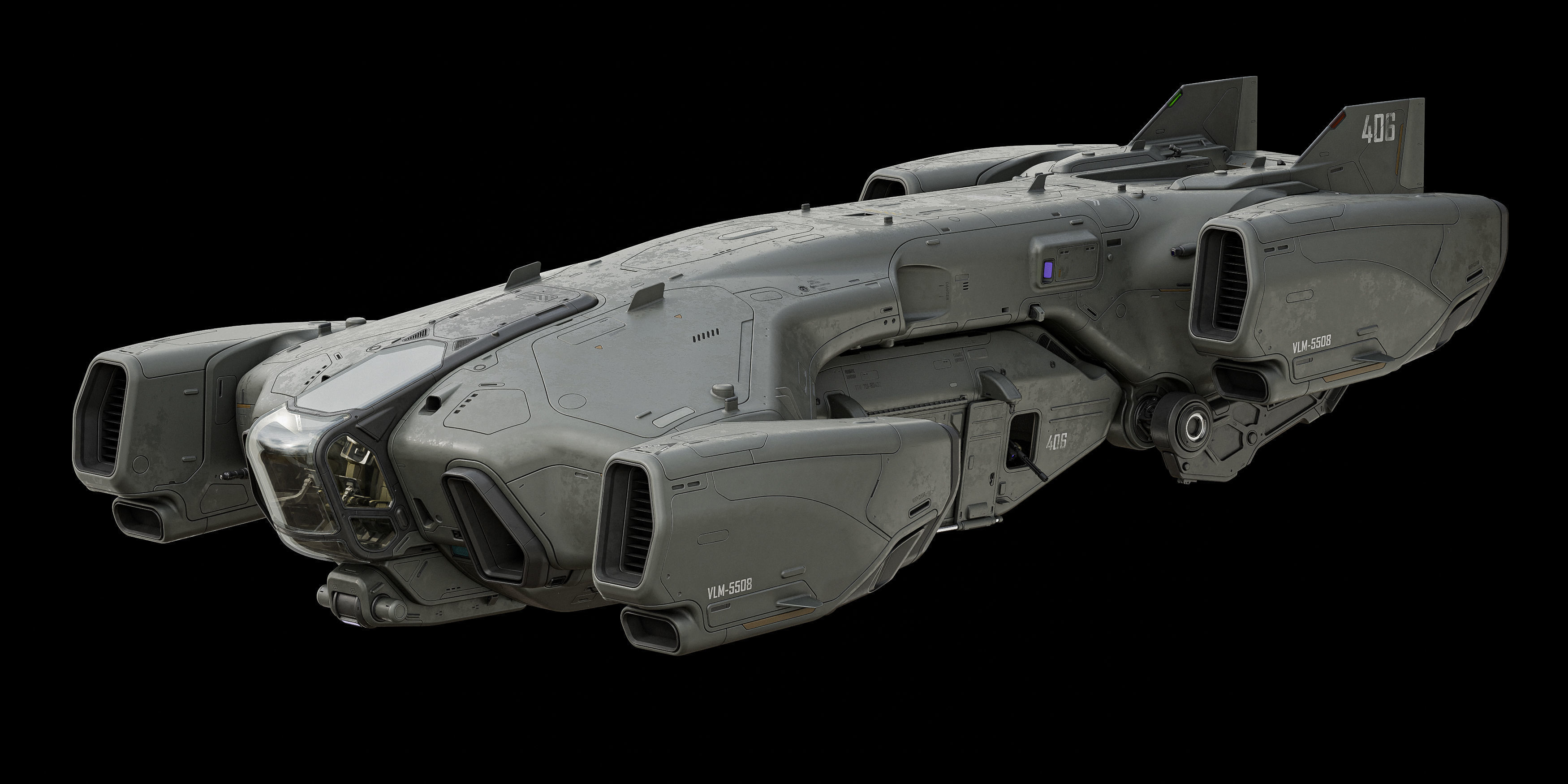 Dropship Concept 3D model_1