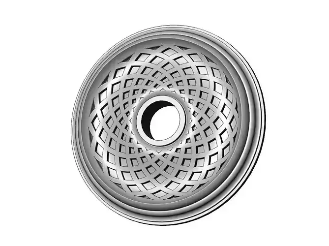Spiral strips classic 450mm ceiling medallion rosette relief