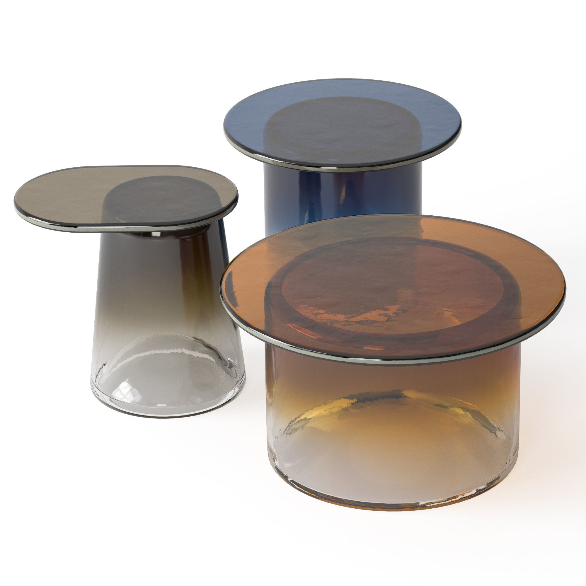 Bernhardt Ice coffee tables 3D model_5