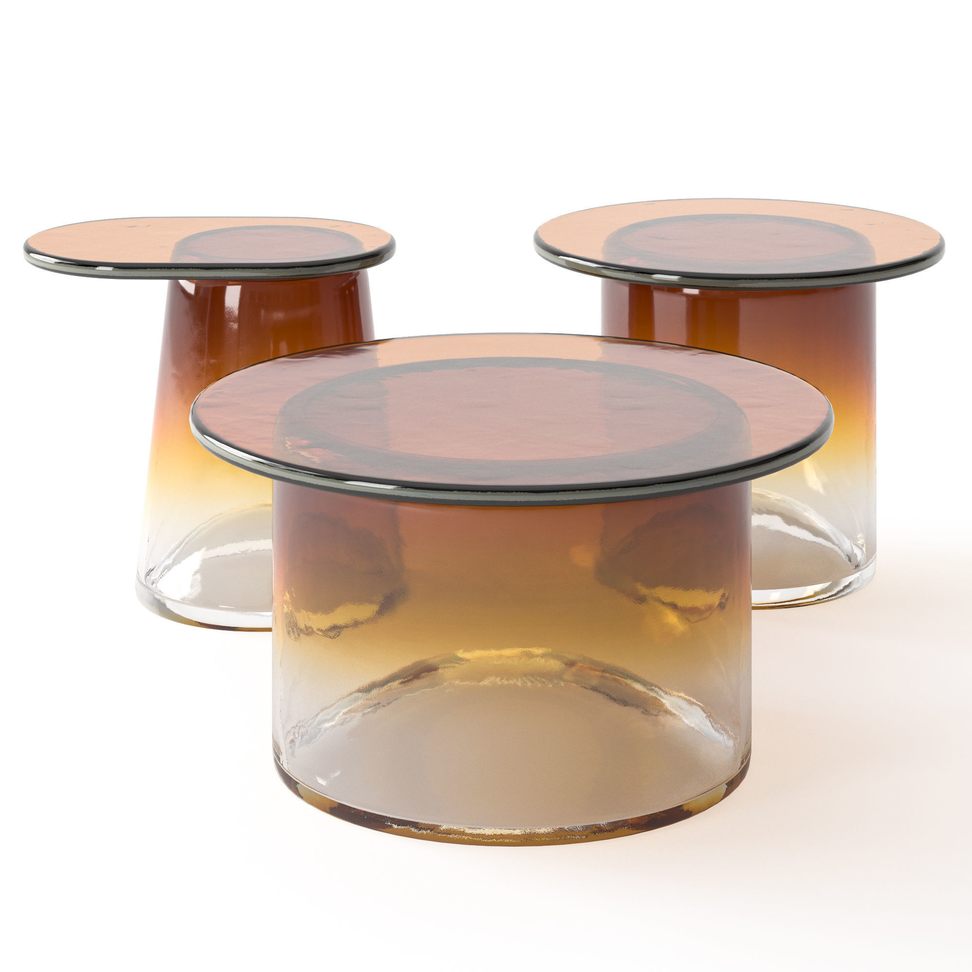 Bernhardt Ice coffee tables 3D model_2