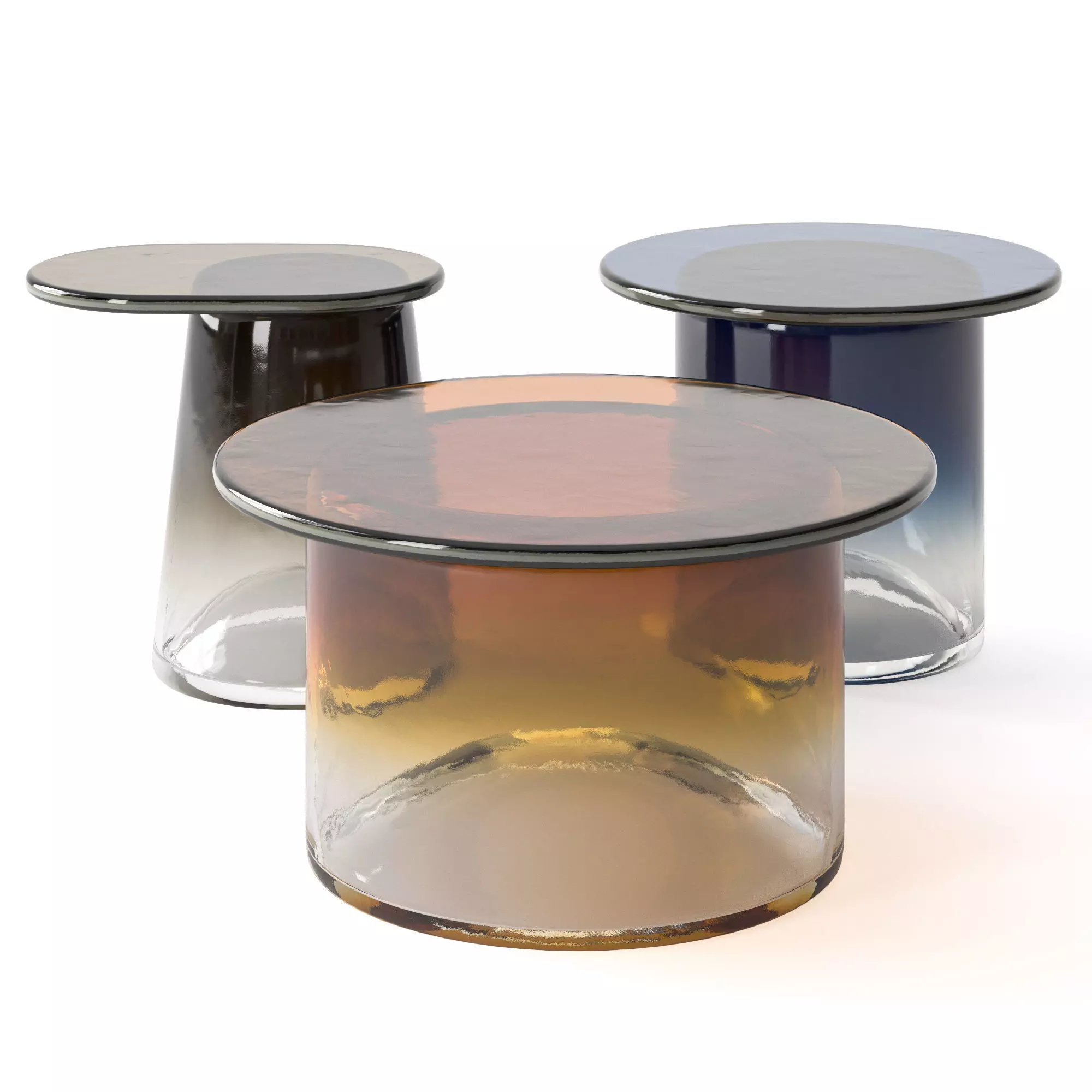 Bernhardt Ice coffee tables 3D model_0