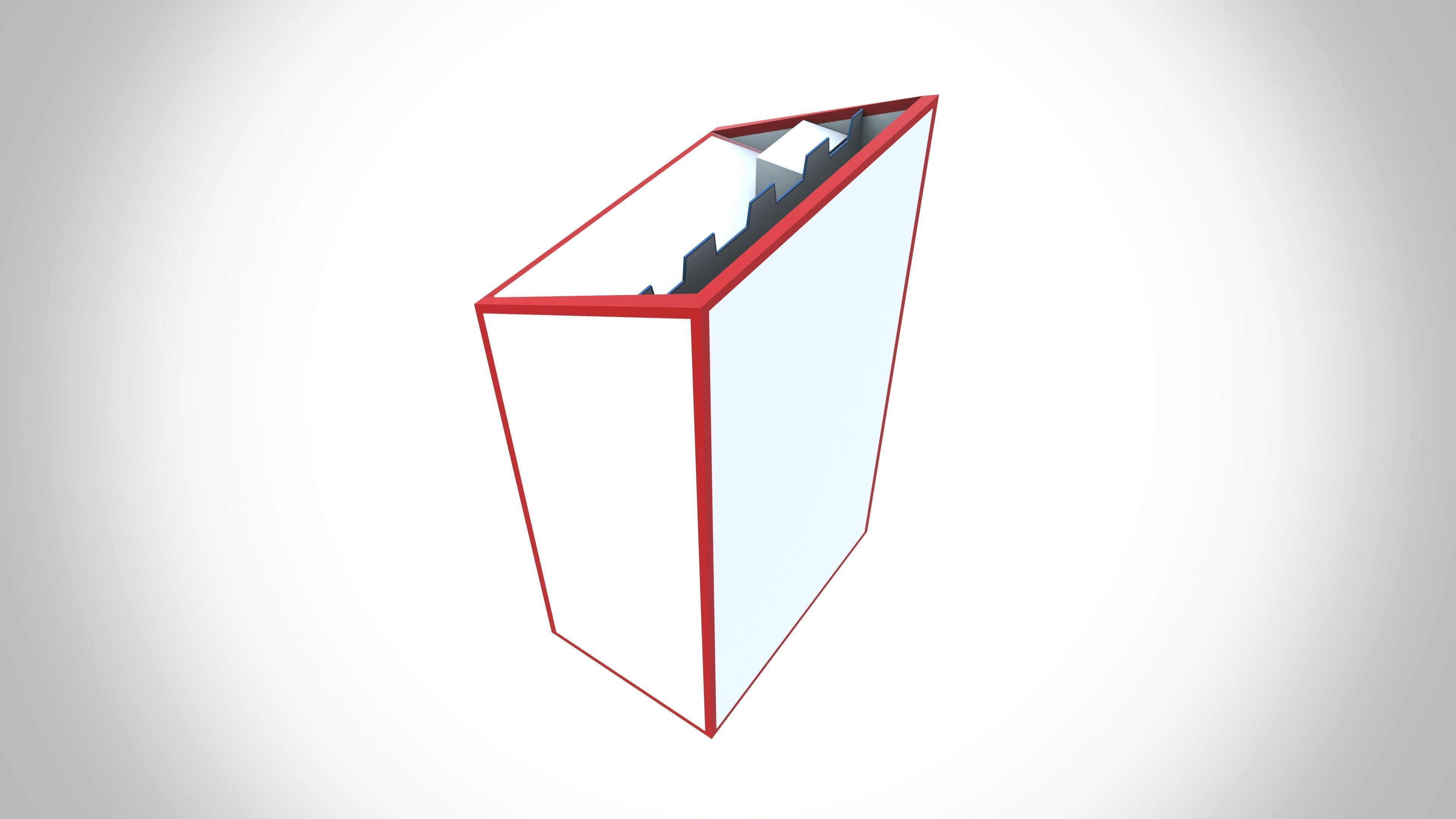 Plastic storage racks Low-poly 3D model_5