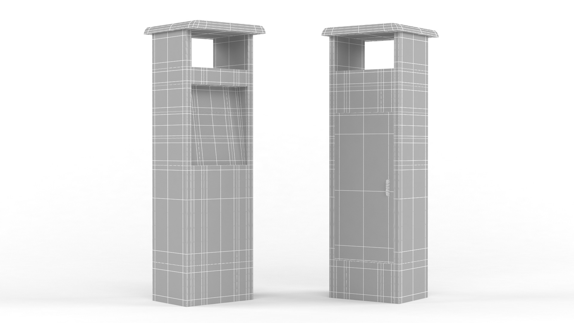 Electronic Kiosk 3D model_6