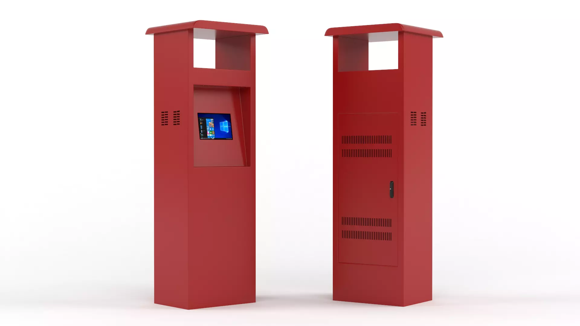 Electronic Kiosk 3D model_0