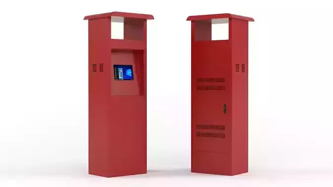 Electronic Kiosk 3D model