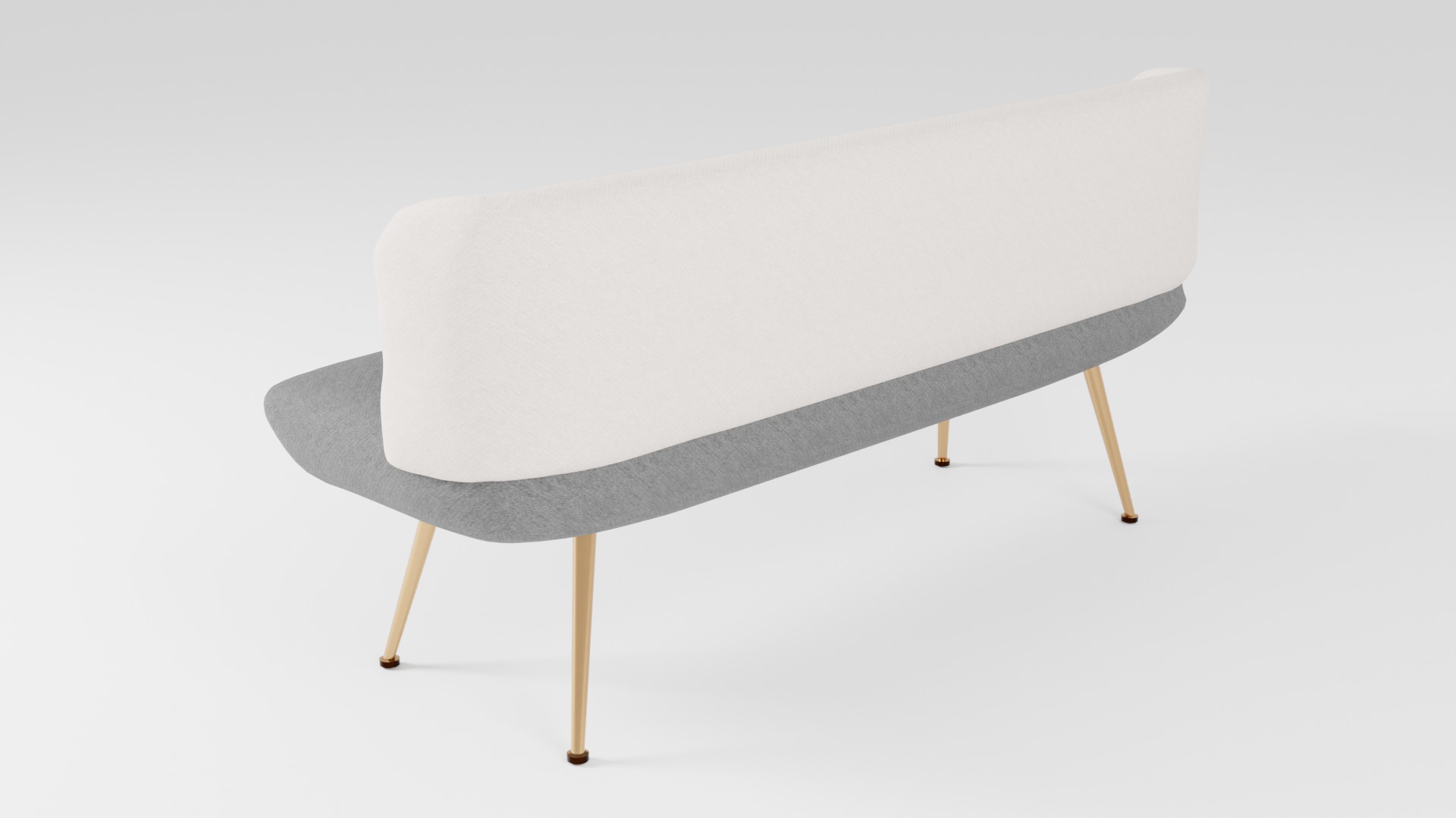 Compact sofa in dark colors in Scandinavian style 3D model_3