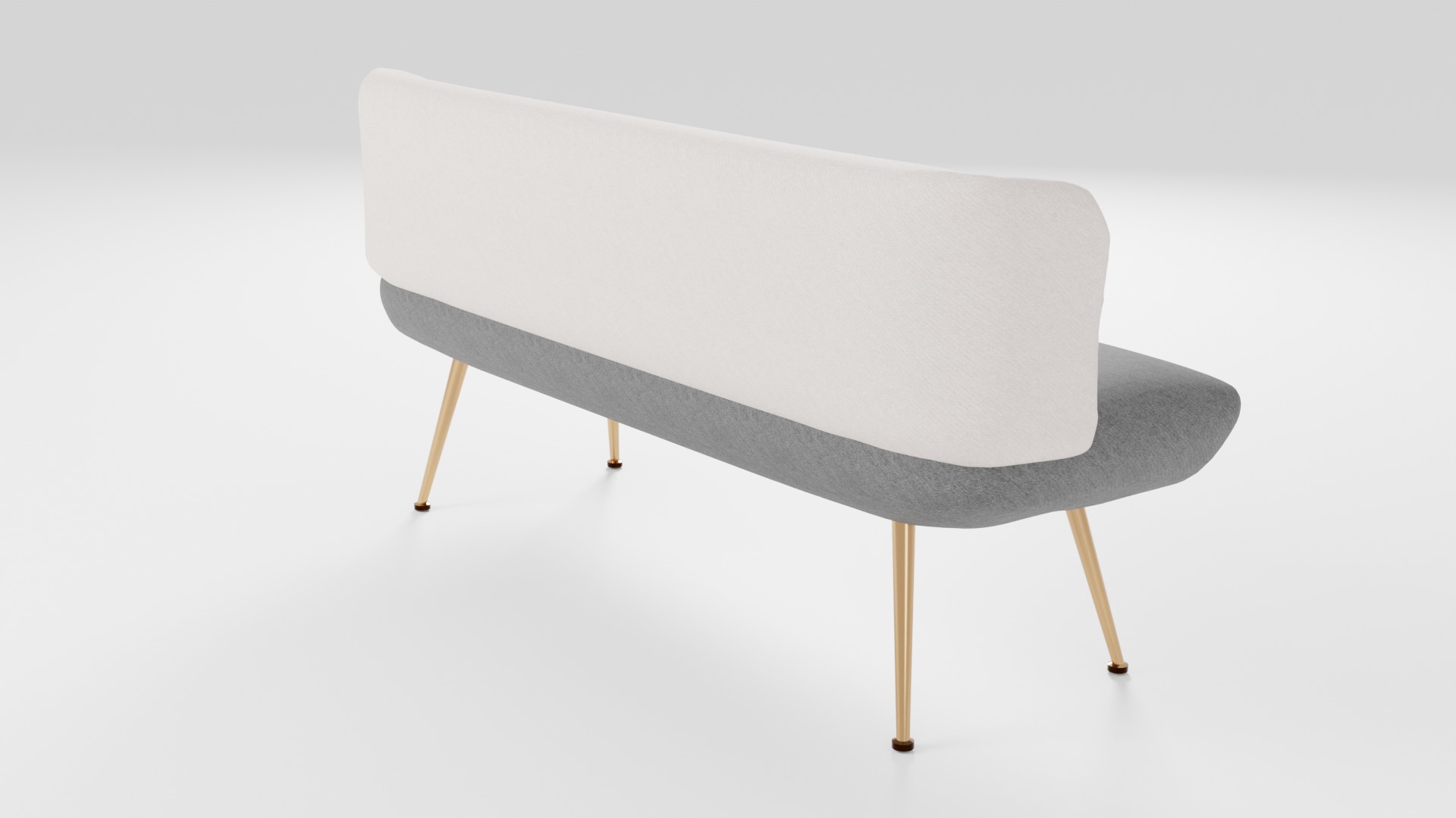 Compact sofa in dark colors in Scandinavian style 3D model_2