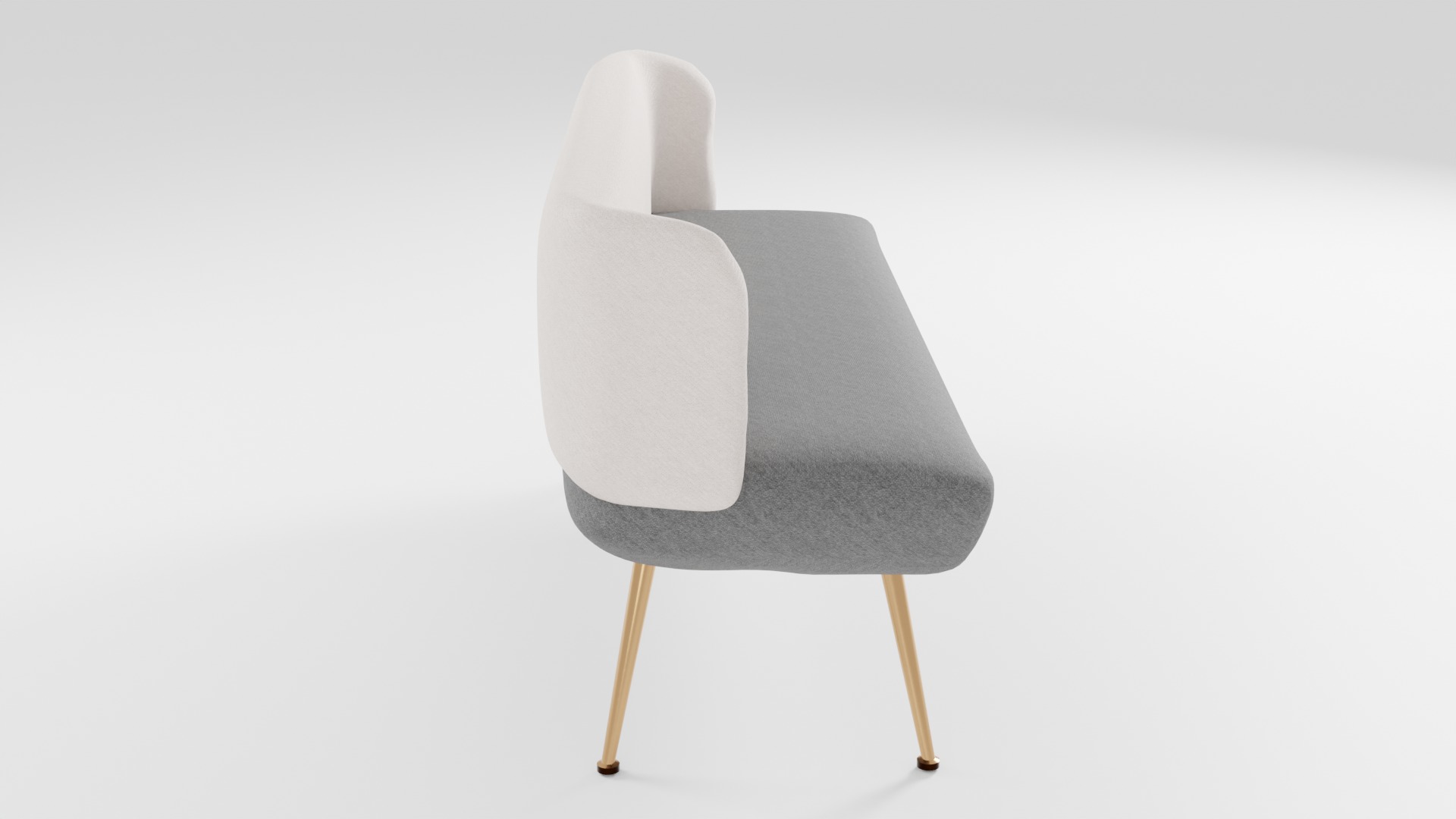 Compact sofa in dark colors in Scandinavian style 3D model_1