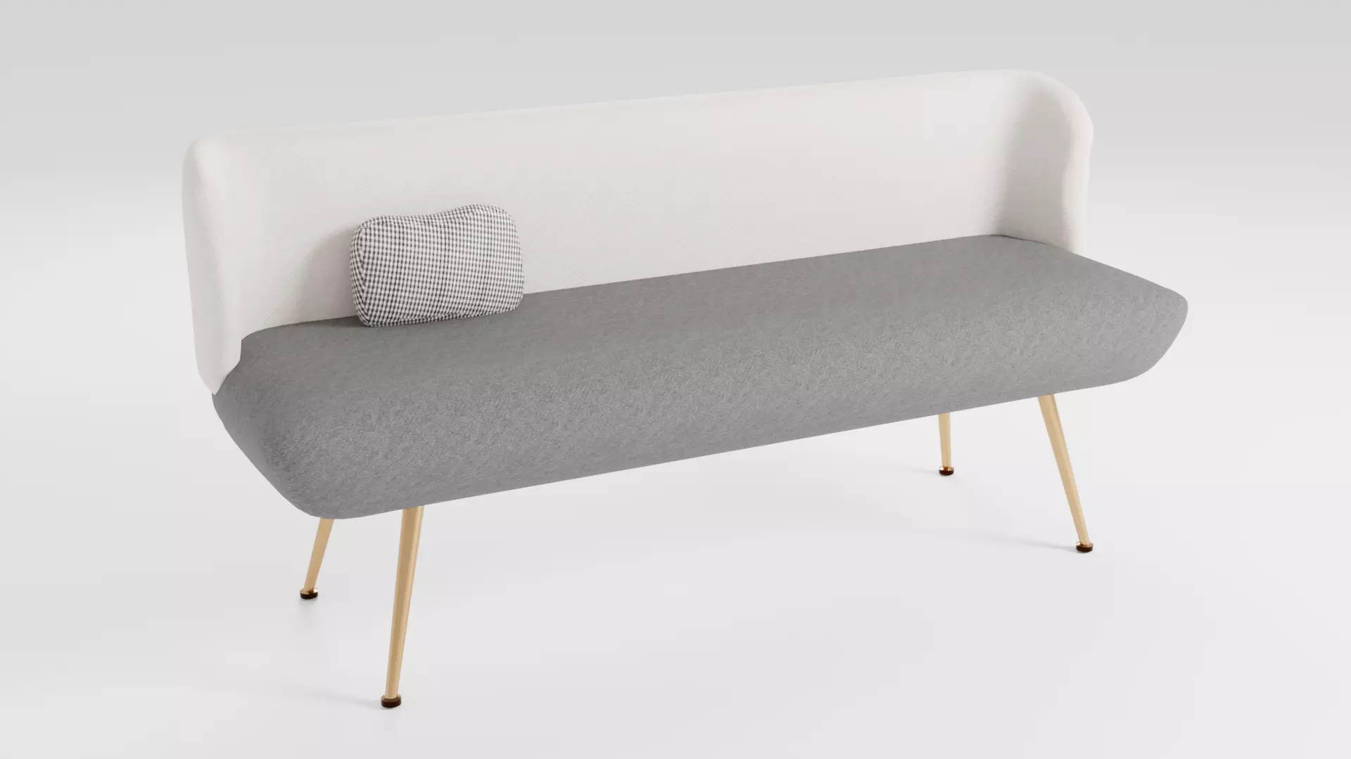 Compact sofa in dark colors in Scandinavian style 3D model_0