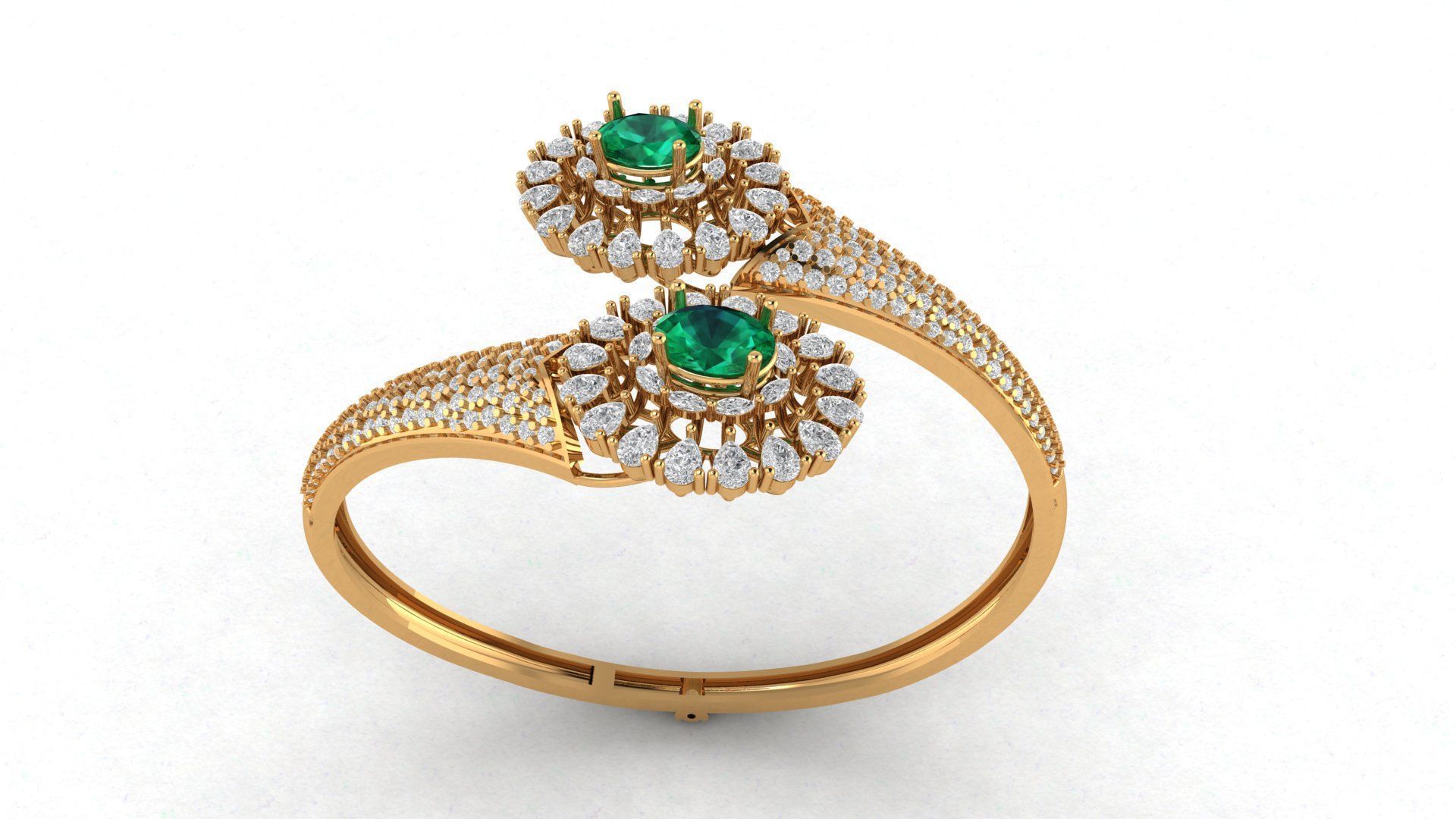 braclate gold 3D print model_1