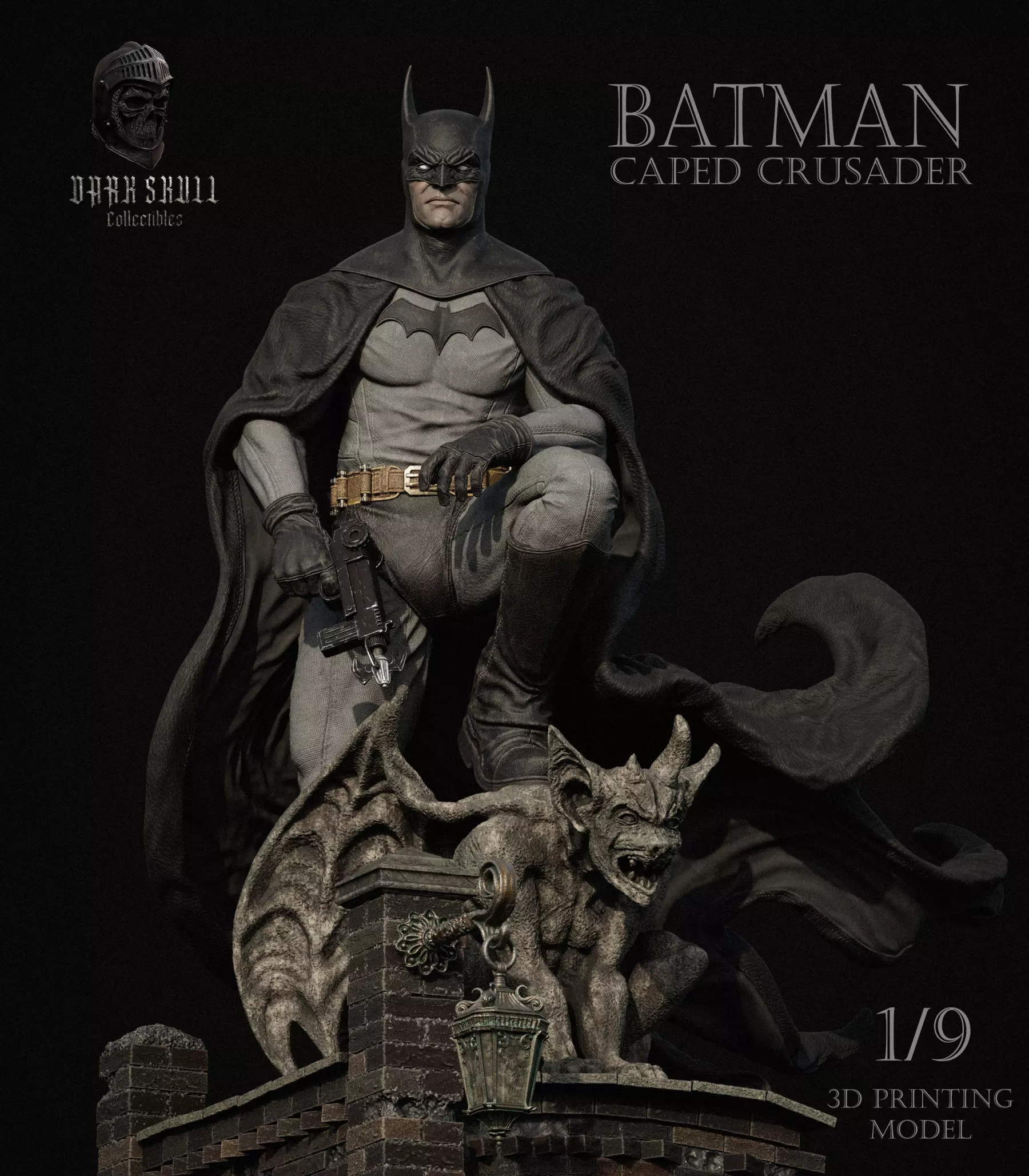 BATMAN CAPED CRUSADER 1-9 20cm 3D print model_0